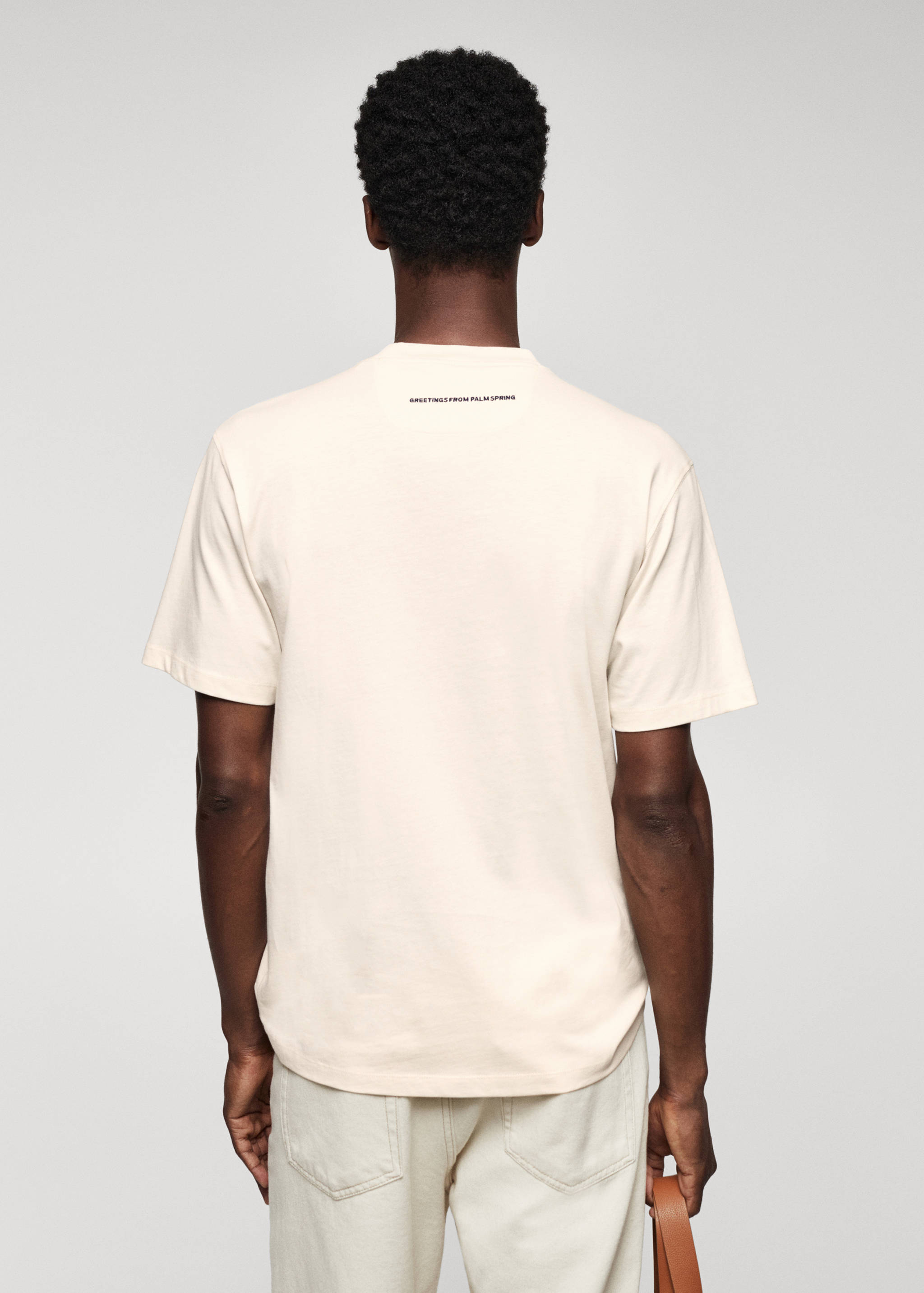 Футболка 100% хлопок с принтом - Обратная сторона изделия