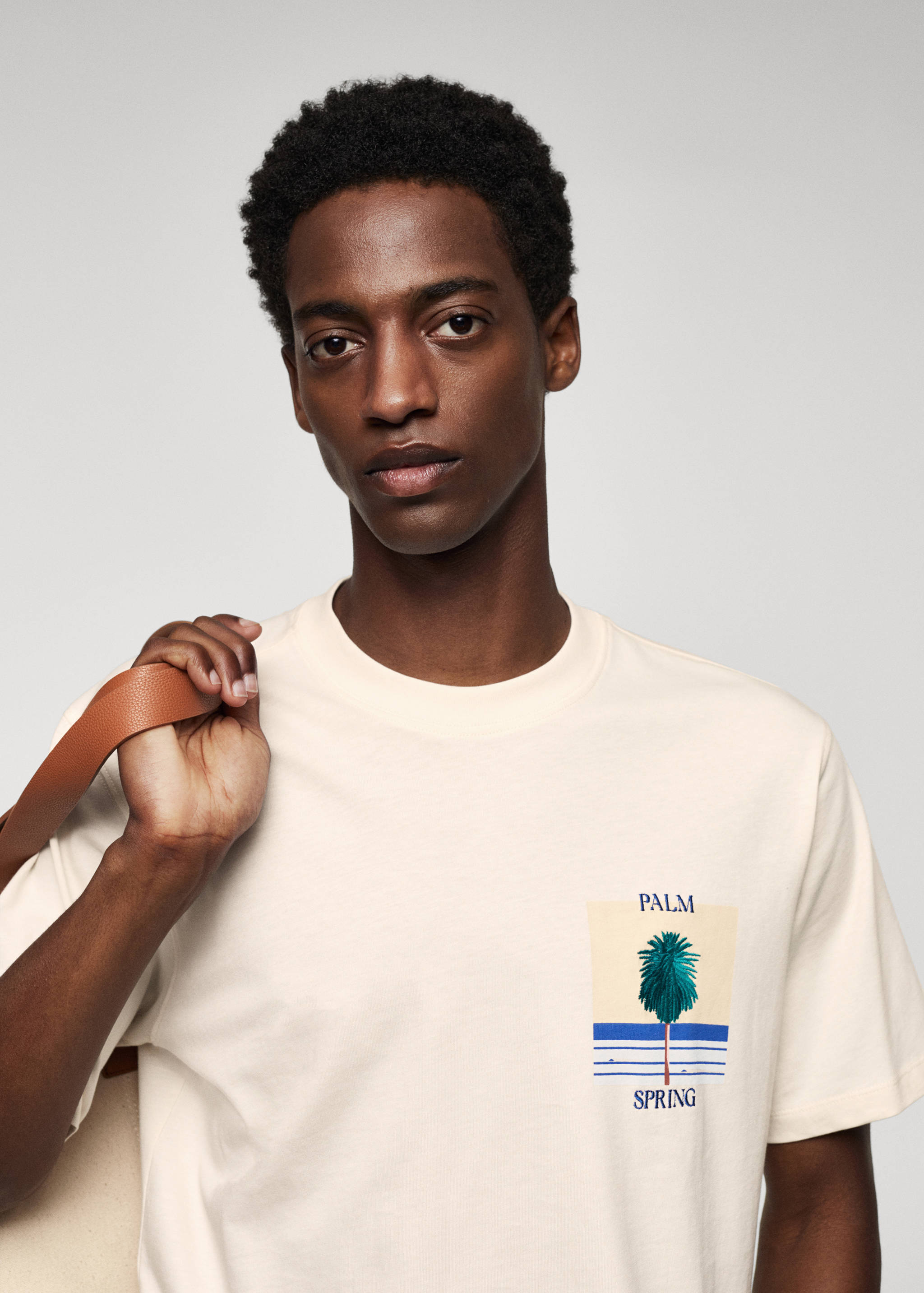 Футболка 100% хлопок с принтом - Деталь изделия 1