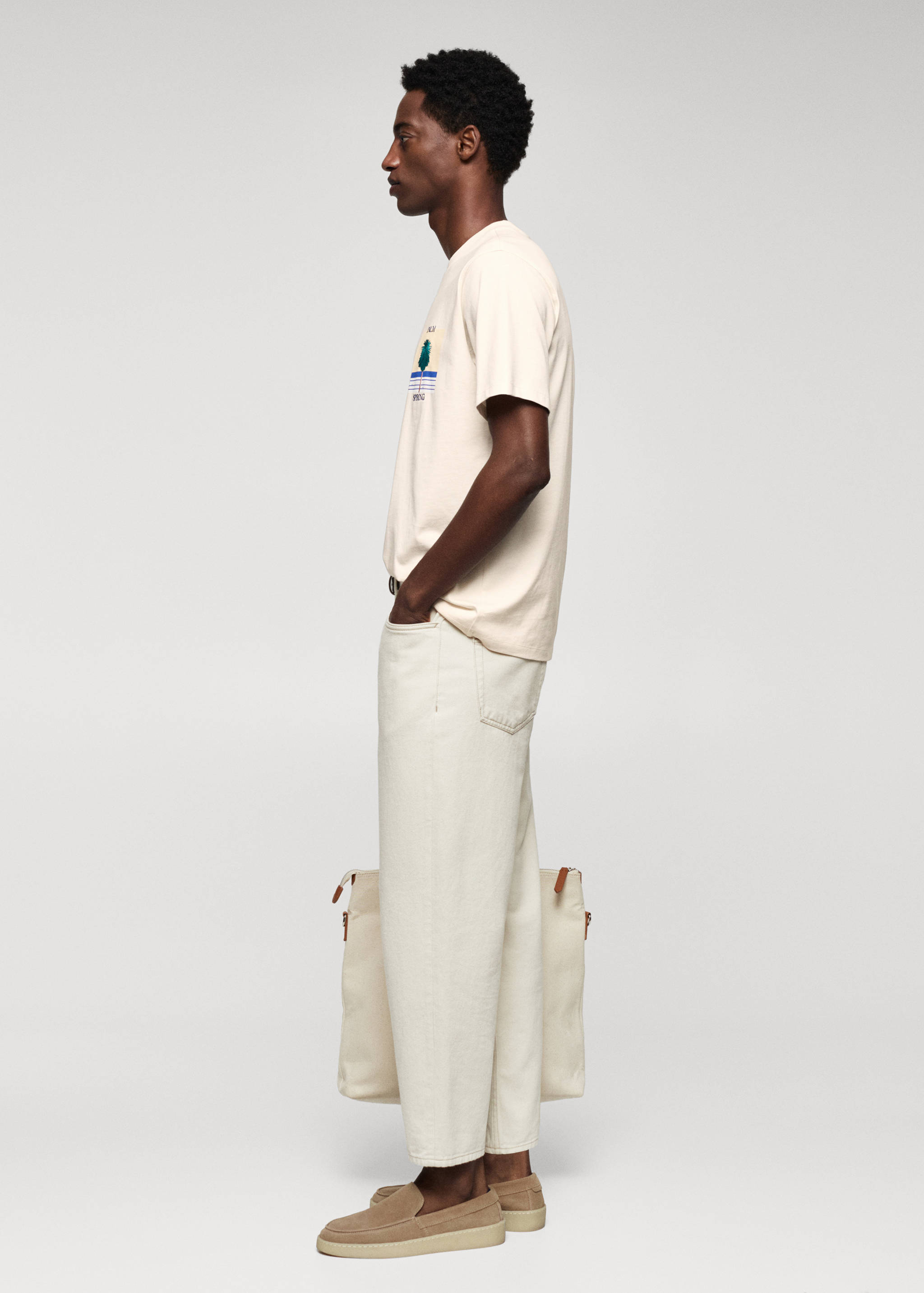 Футболка 100% хлопок с принтом - Деталь изделия 2