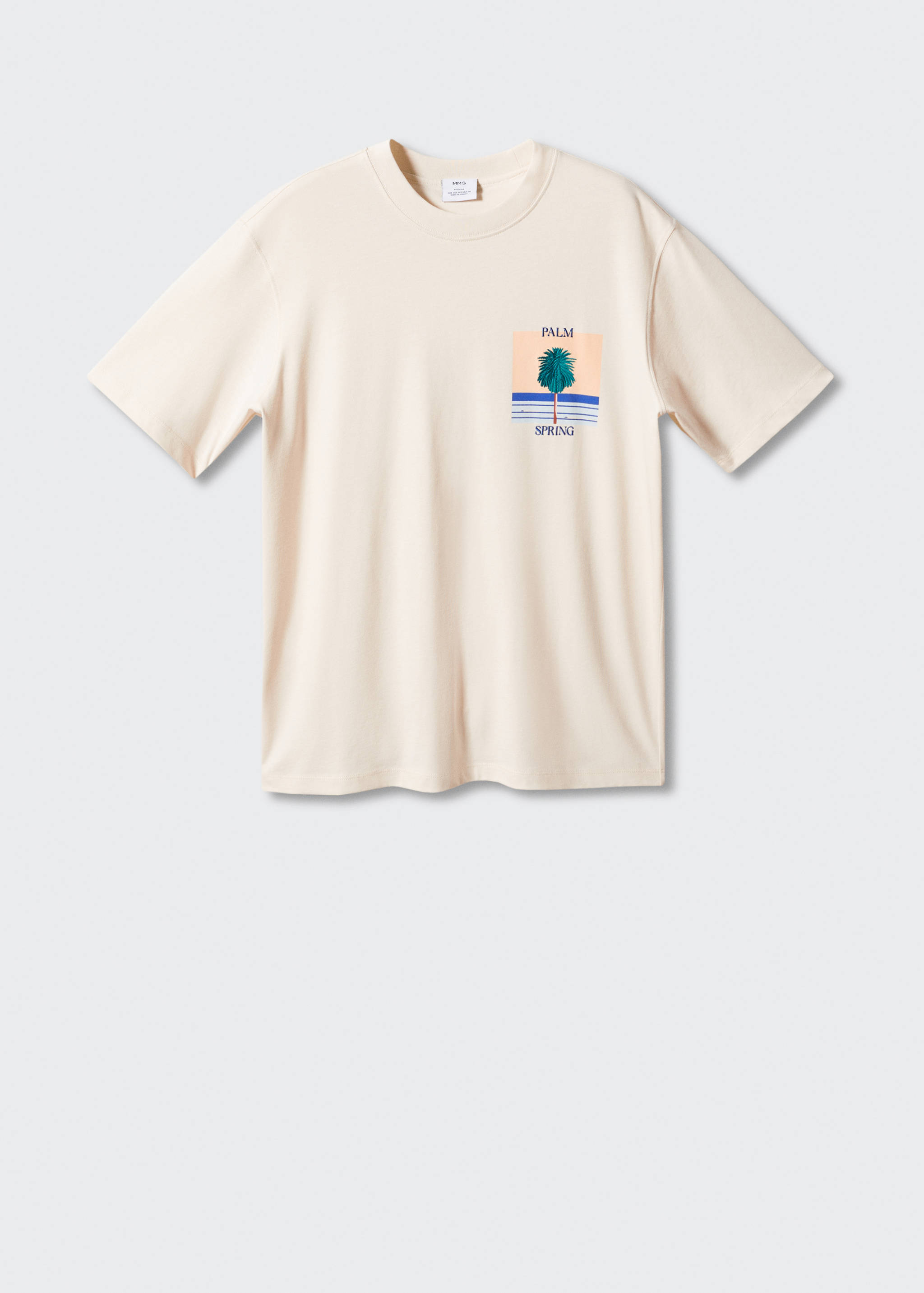 Футболка 100% хлопок с принтом - Изделие без модели