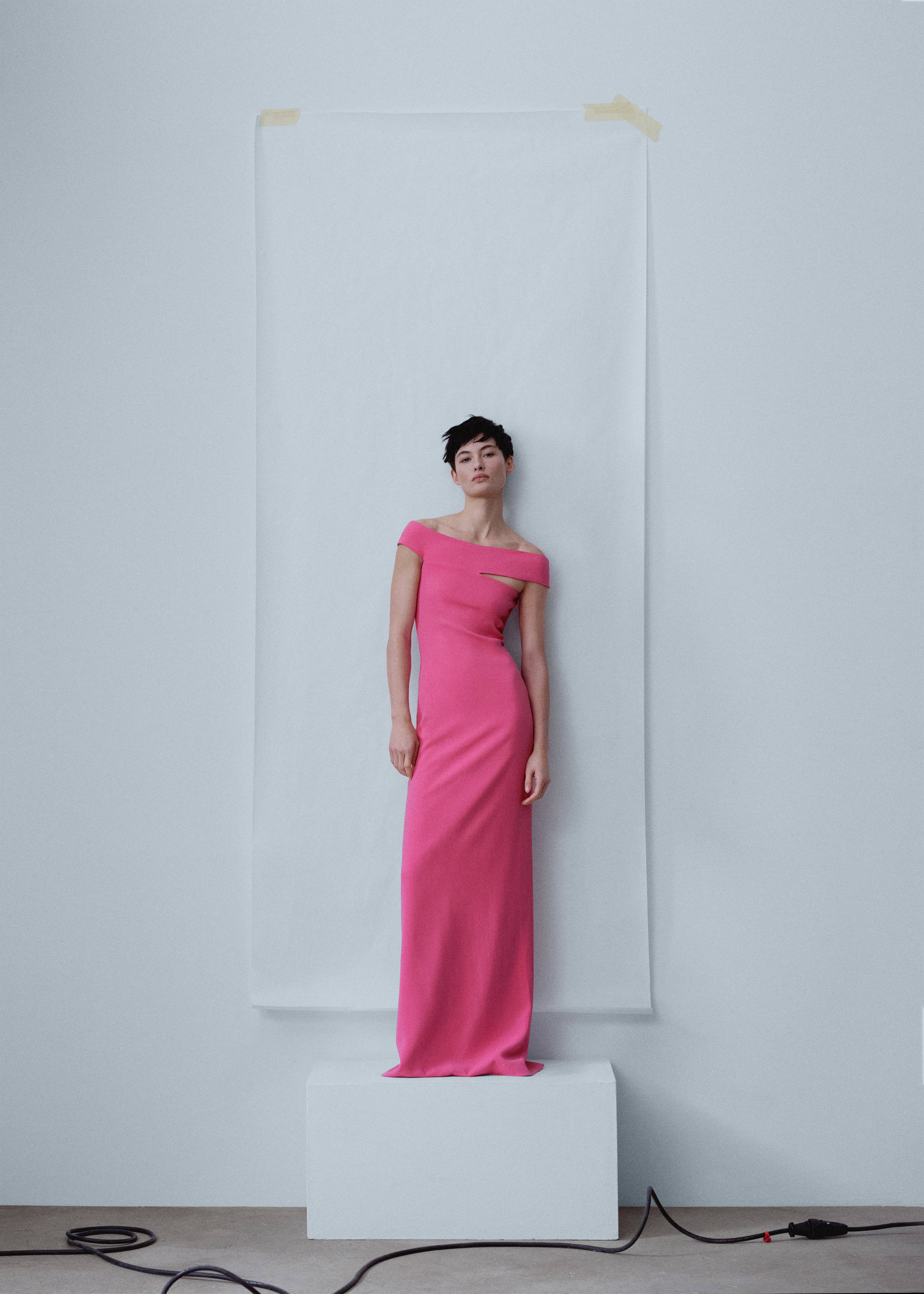 Robe col asymétrique - Plan général