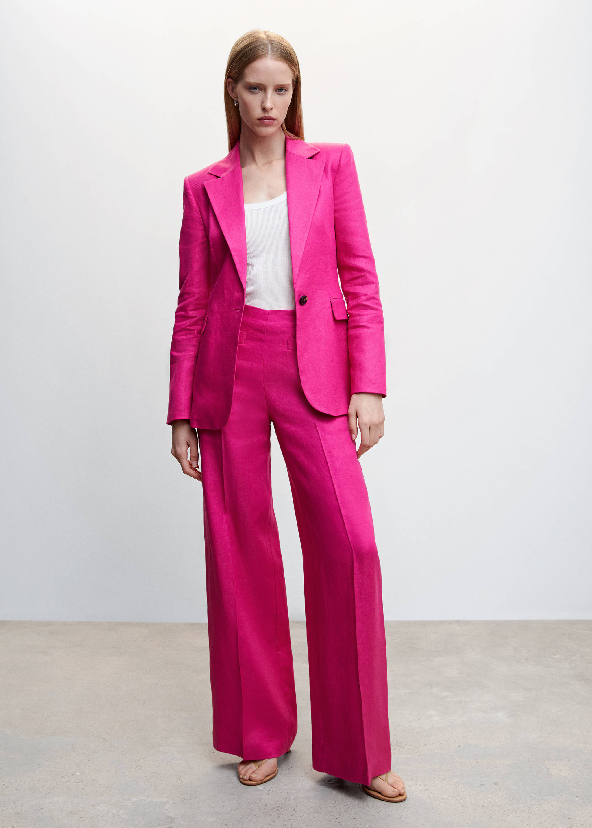 Костюмные брюки изо льна - Общий план