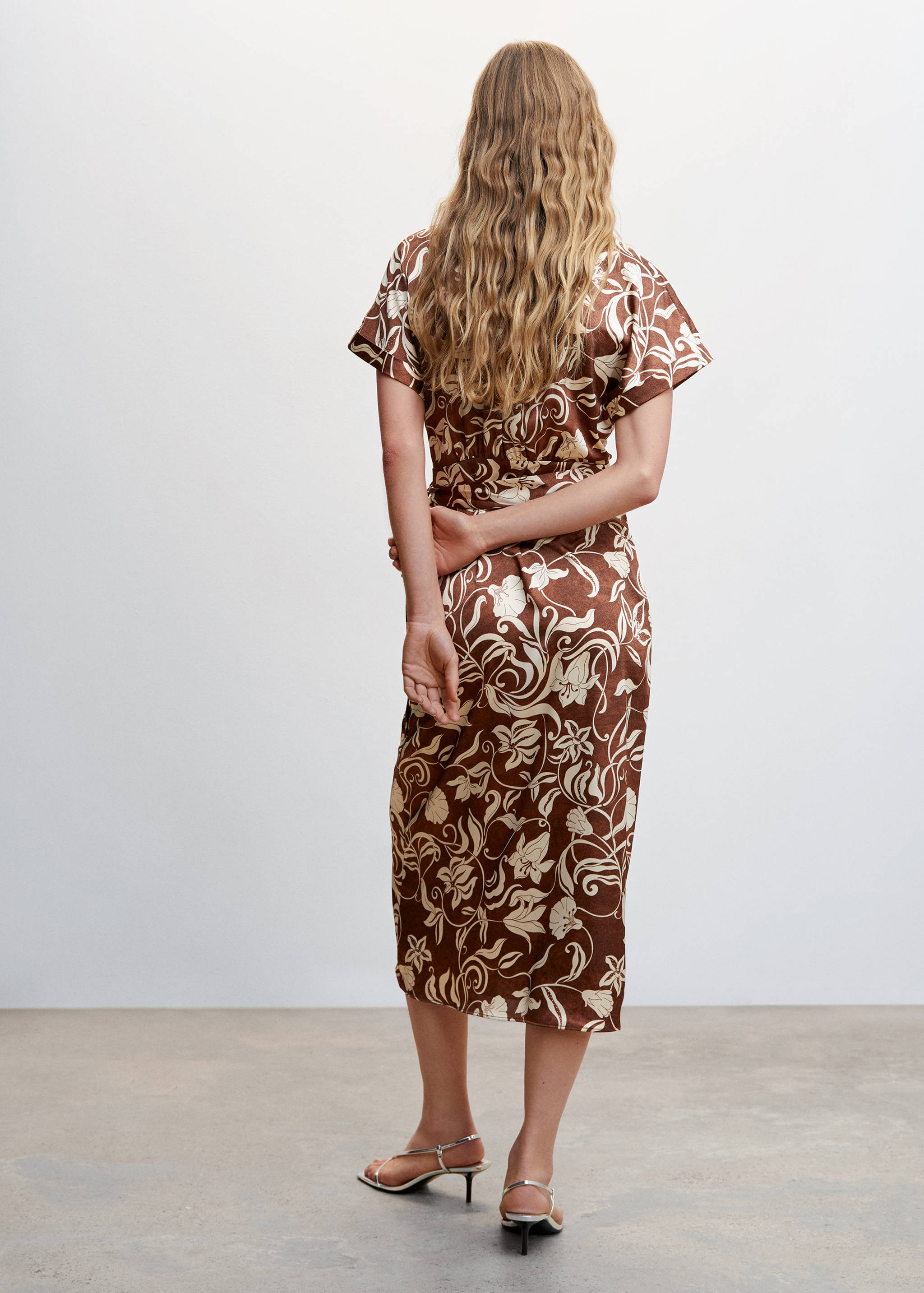 Print wrap dress - Reverse of the article