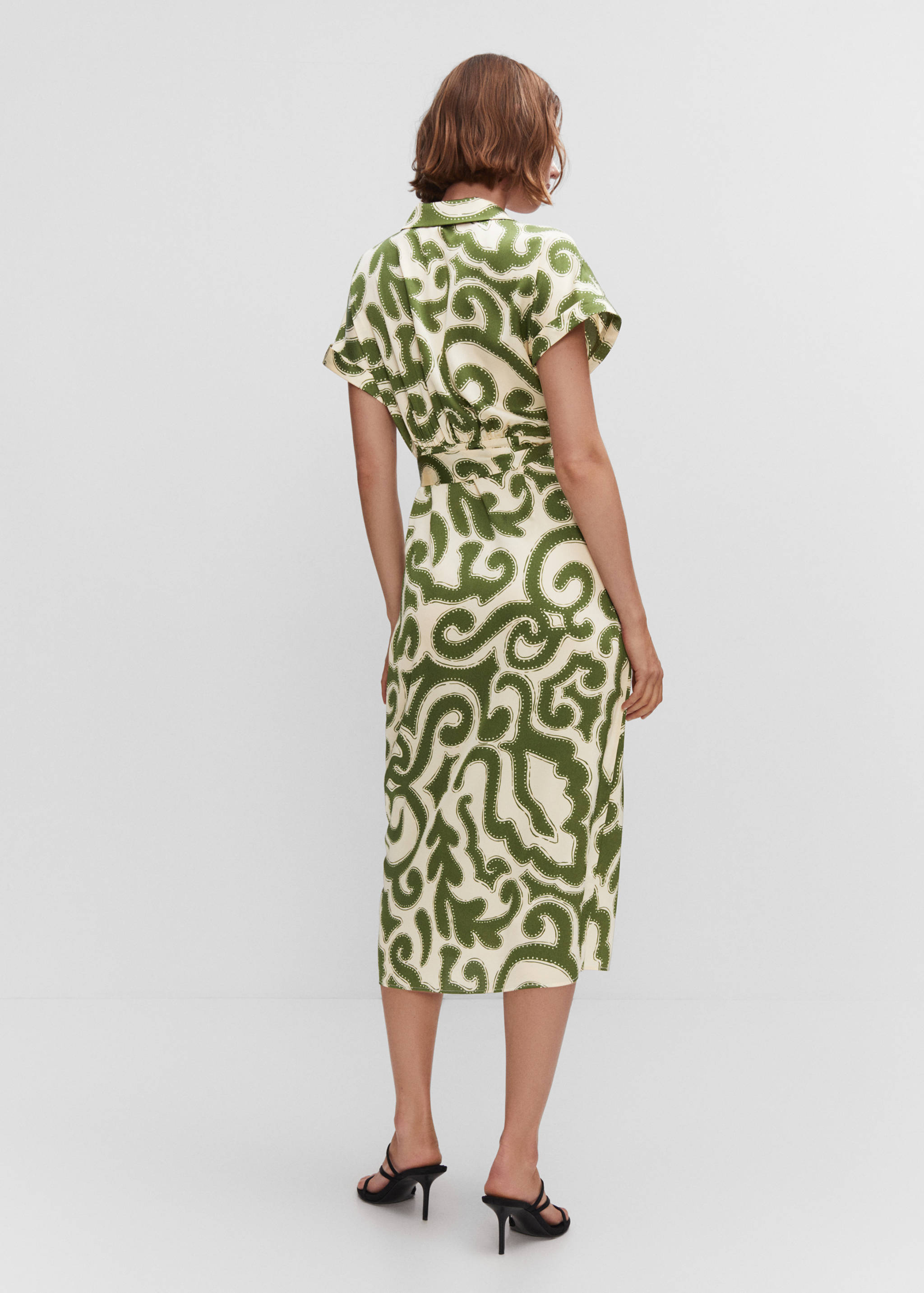 Print wrap dress - Reverse of the article