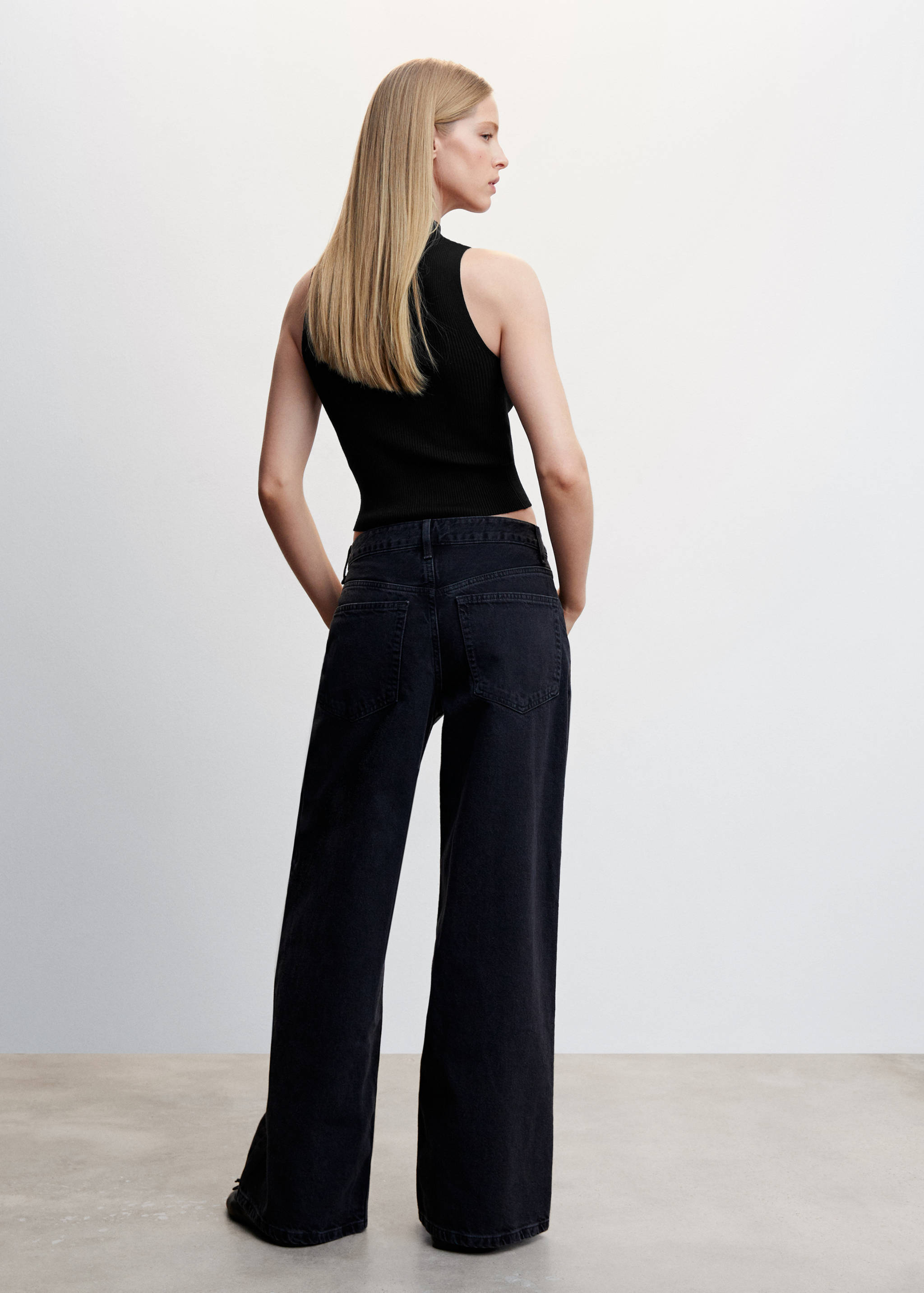 Perkins-neck ribbed top - Details of the article 1