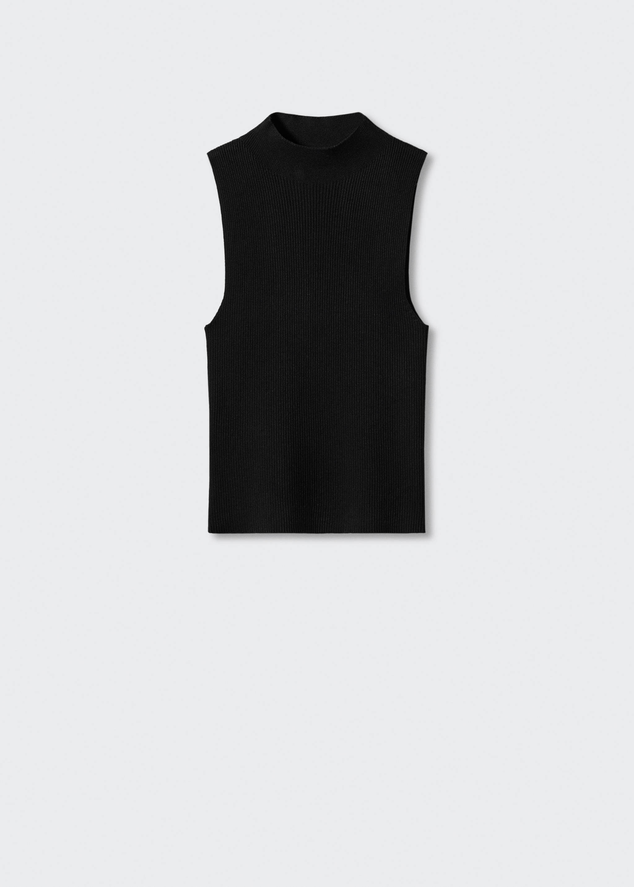 Perkins-neck ribbed top - Article without model