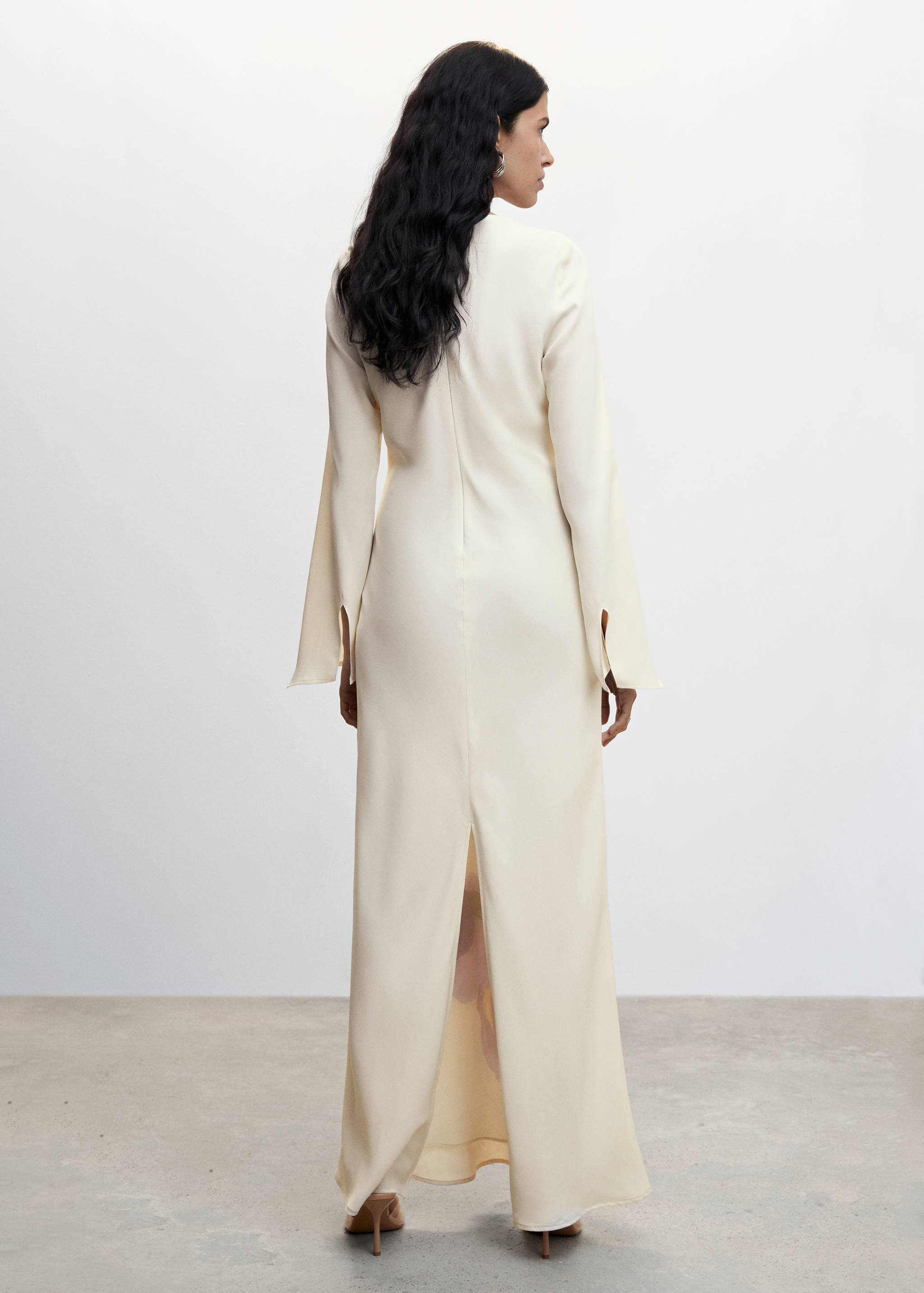 Vestido largo flores - Reverso del artículo