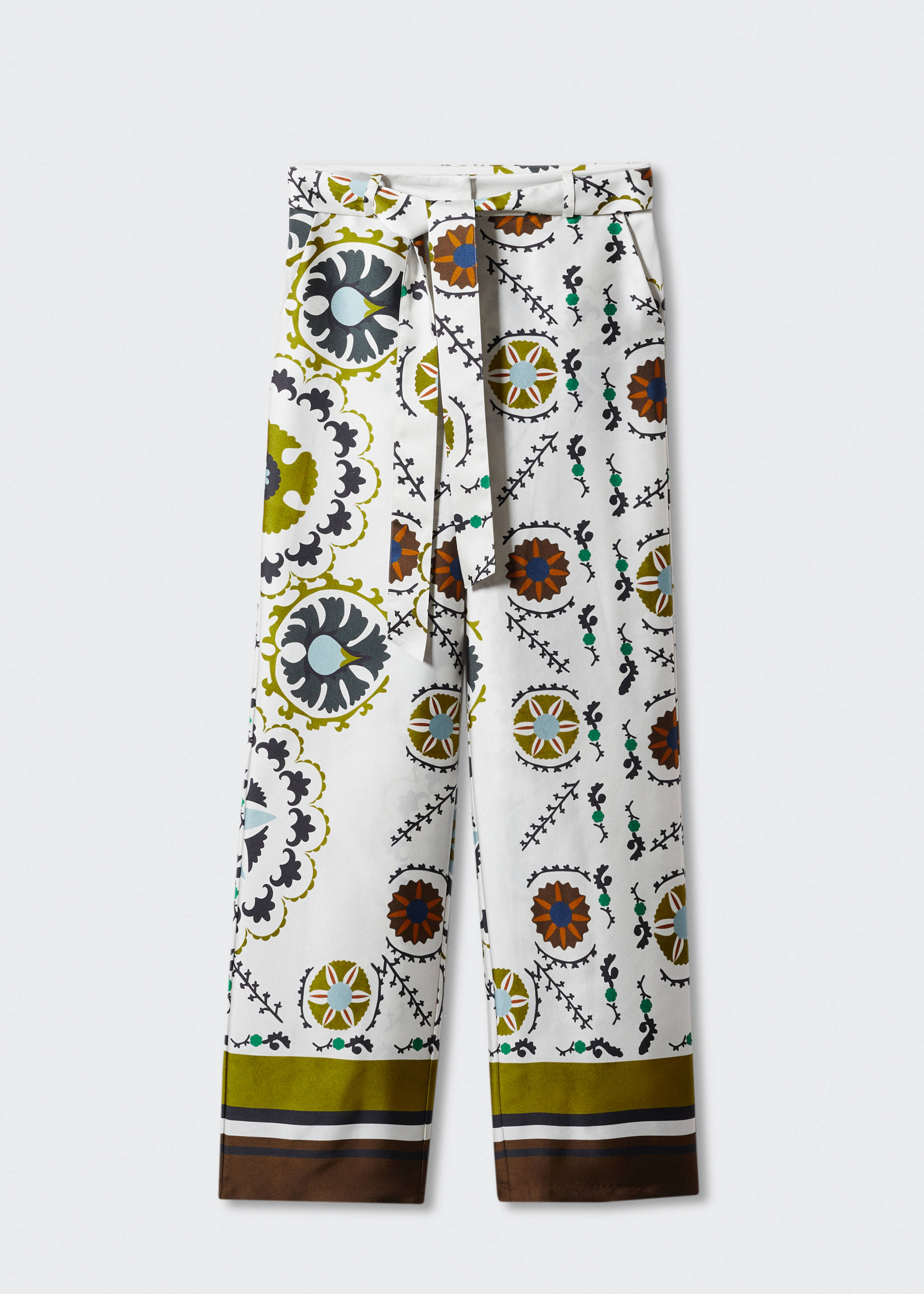 Pantalon satiné imprimé - Article sans modèle