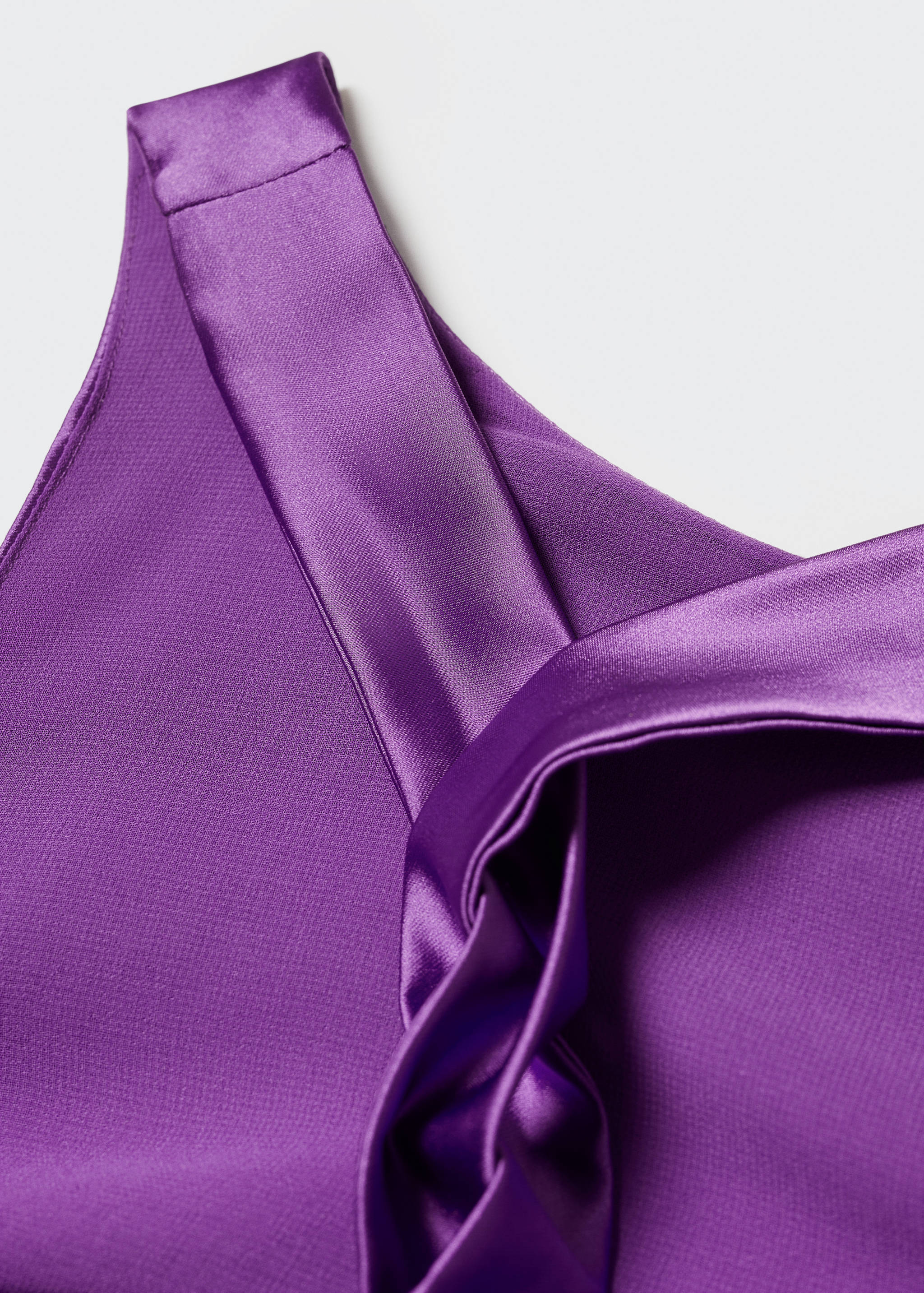 Satin cross-back dress - Details of the article 8