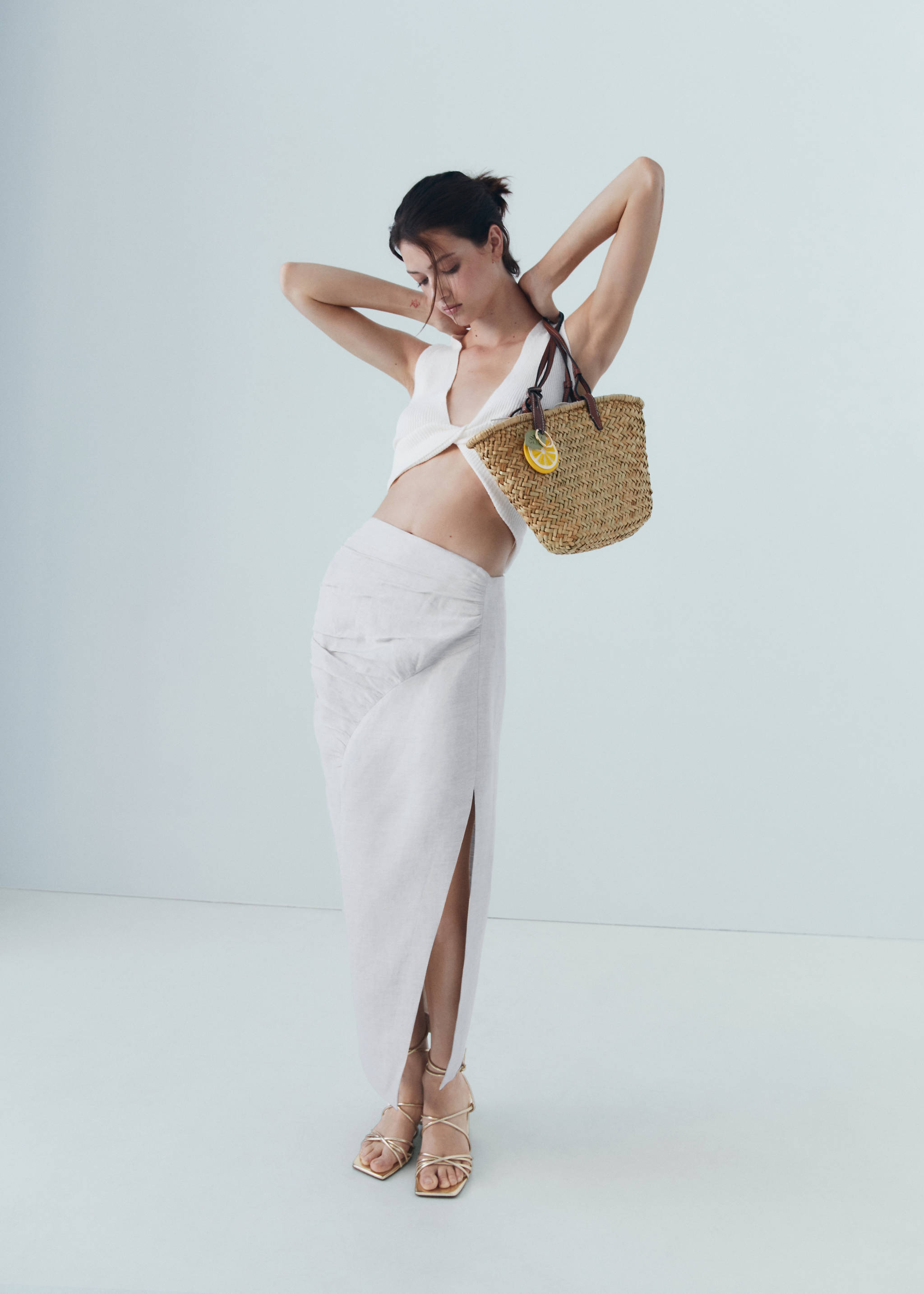 Sac cabas fibre naturelle - Plan général