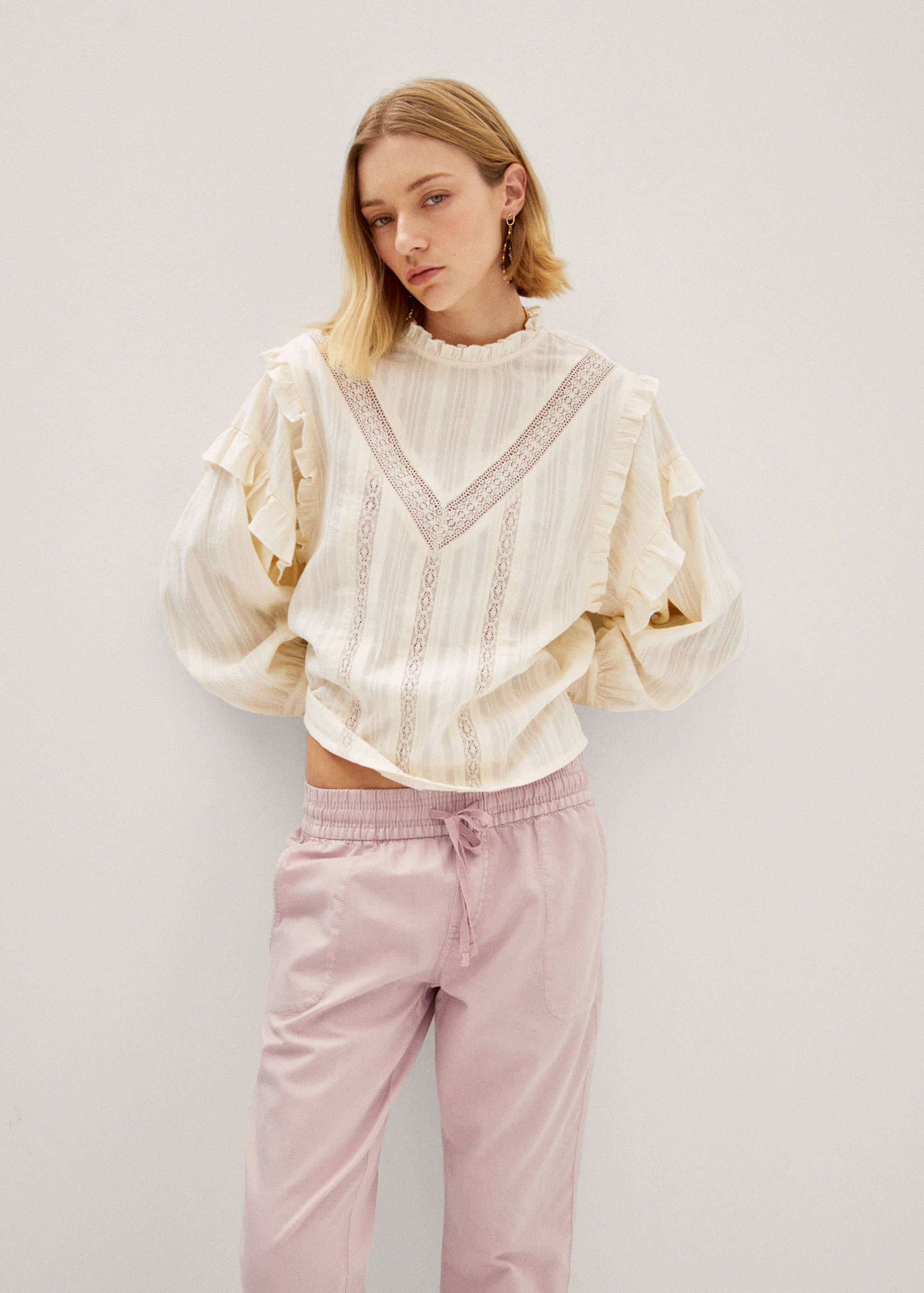 Slouchy jeans with drawstring - Details of the article 1