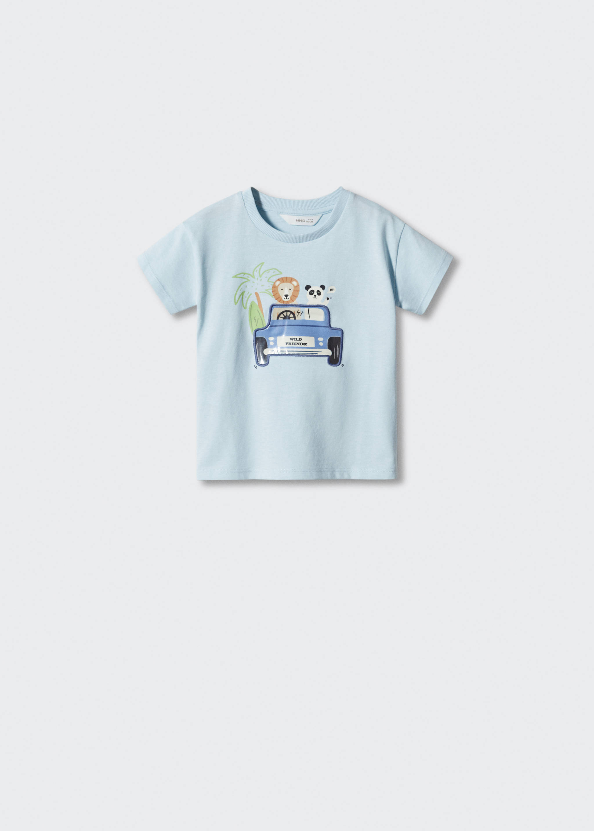 Printed cotton-blend T-shirt - Article without model