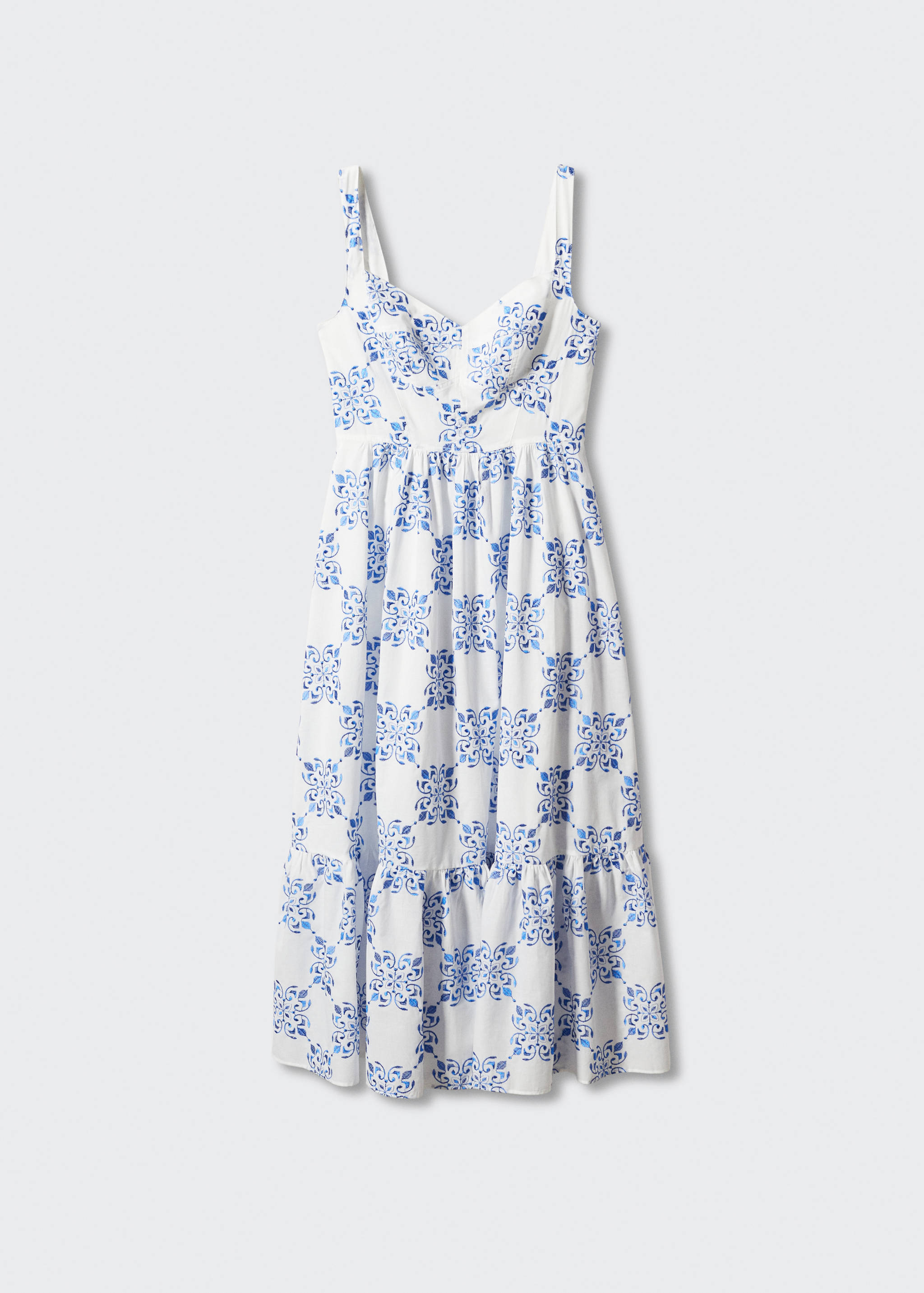 Robe évasée brodée - Article sans modèle