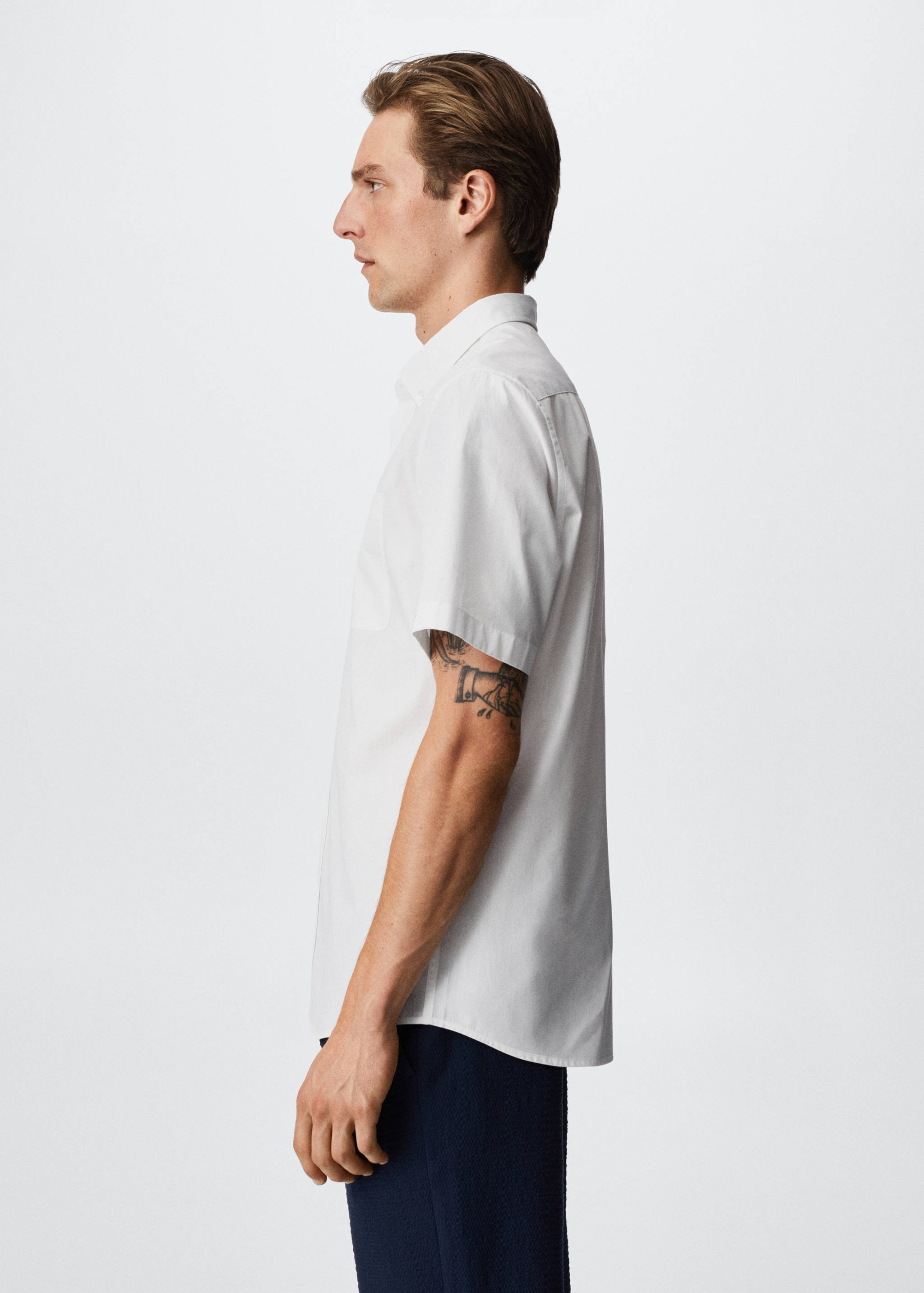 Chemise coton manches courtes - Détail de l'article 4