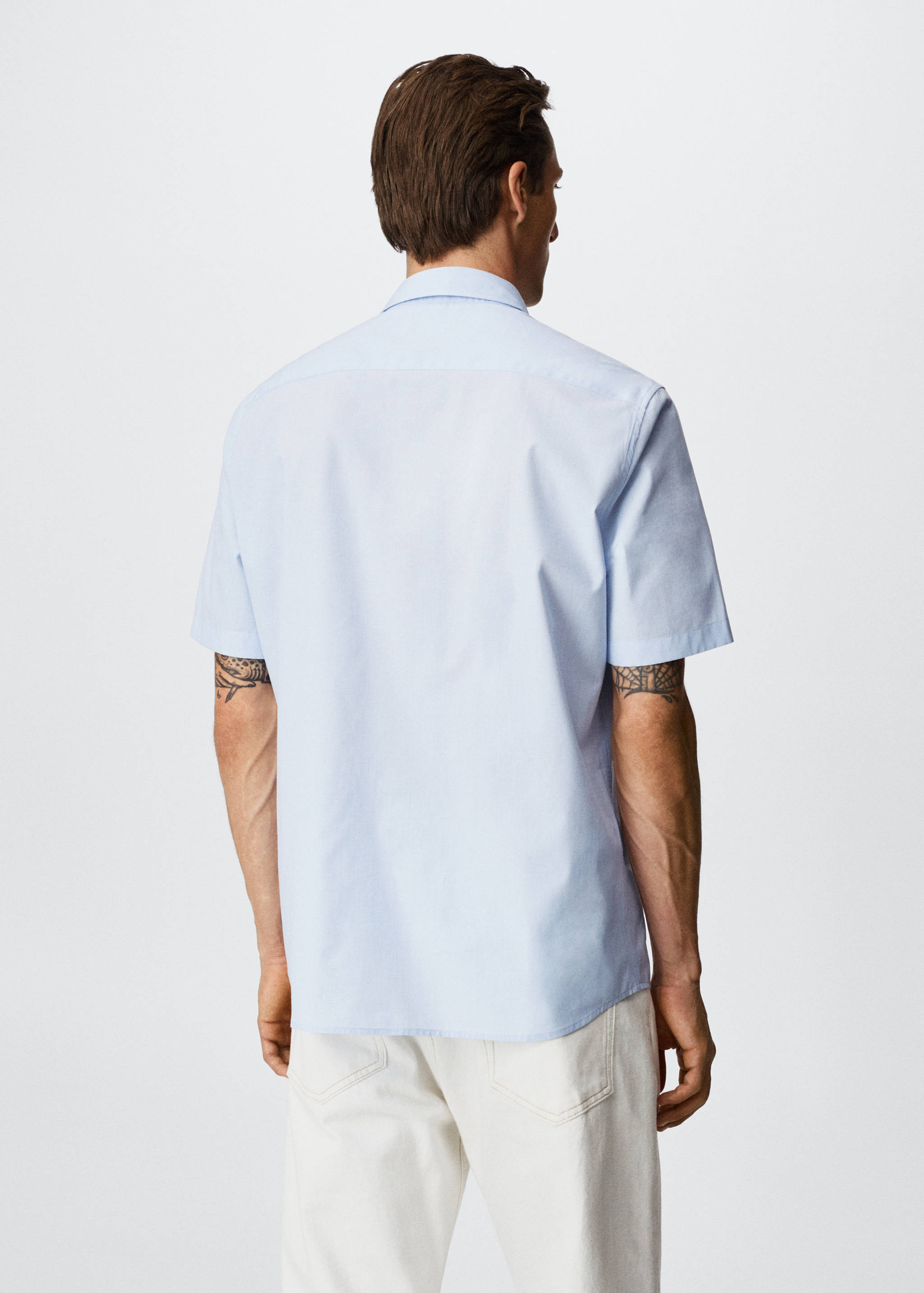 Chemise coton manches courtes - Verso de l’article