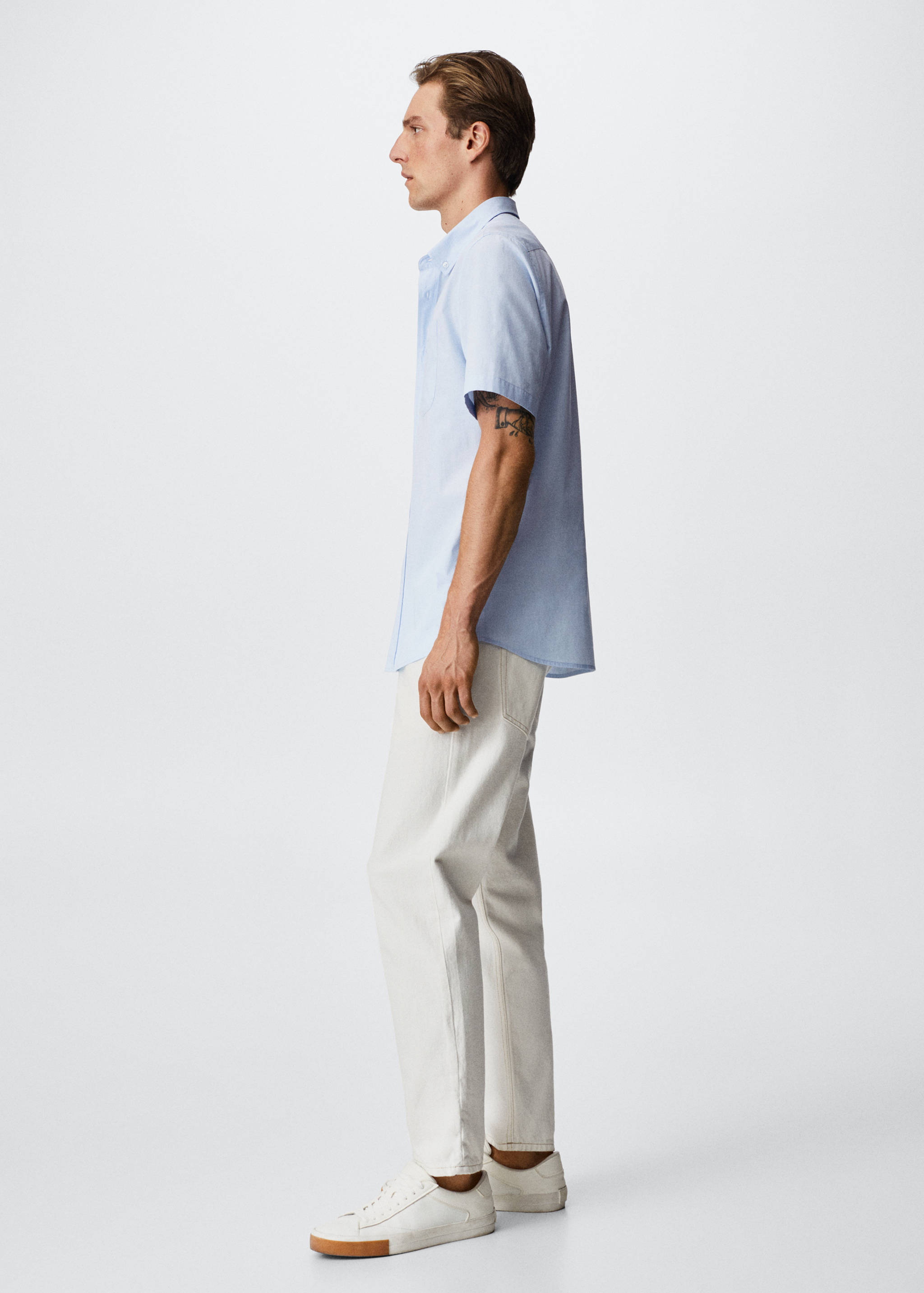 Chemise coton manches courtes - Détail de l'article 4