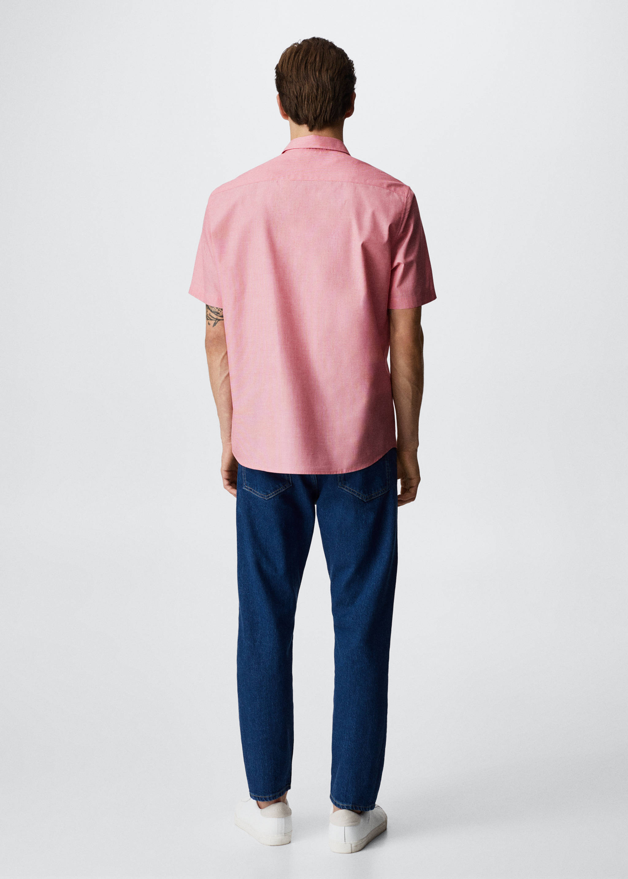 Chemise coton manches courtes - Verso de l’article