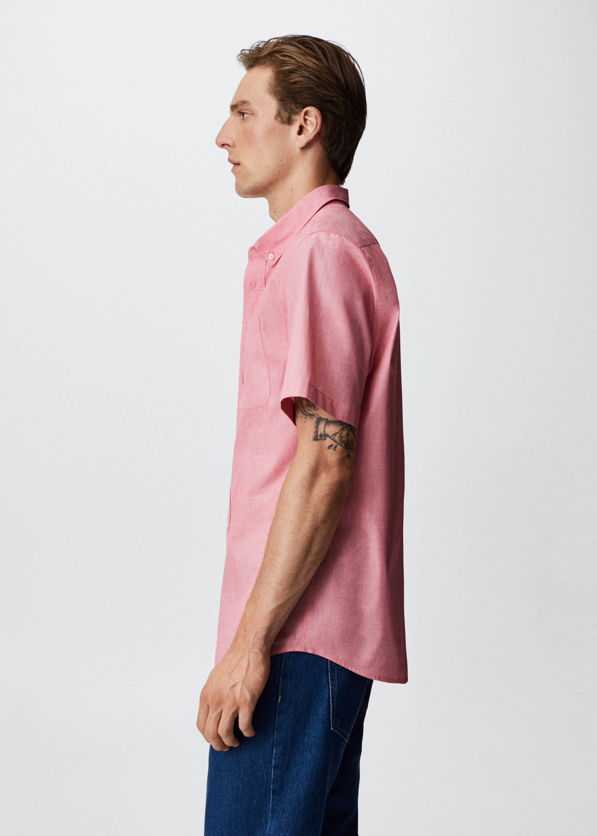 Chemise coton manches courtes - Détail de l'article 4