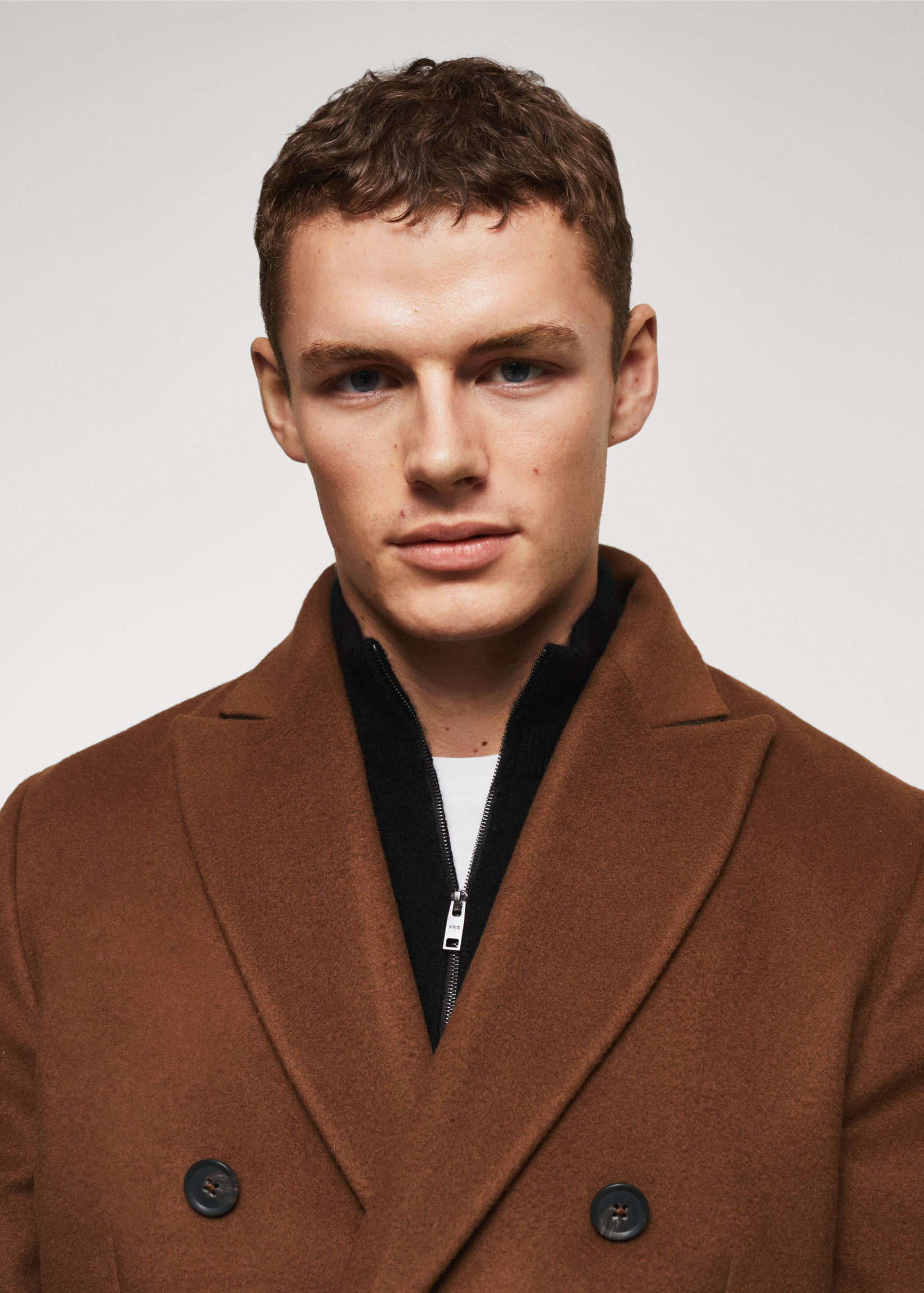 Wool double-breasted coat - Details of the article 1