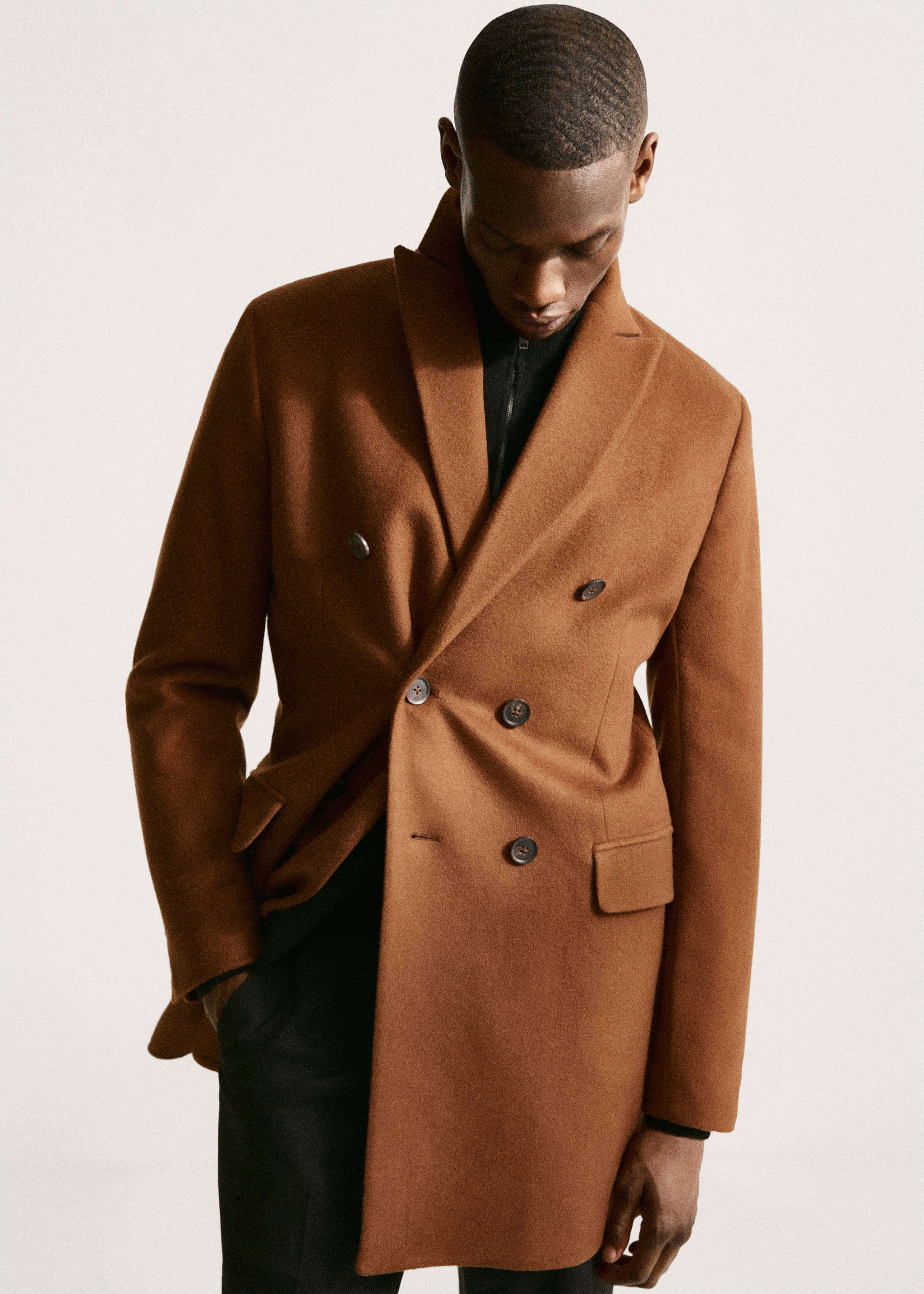 Wool double-breasted coat - Details of the article 7