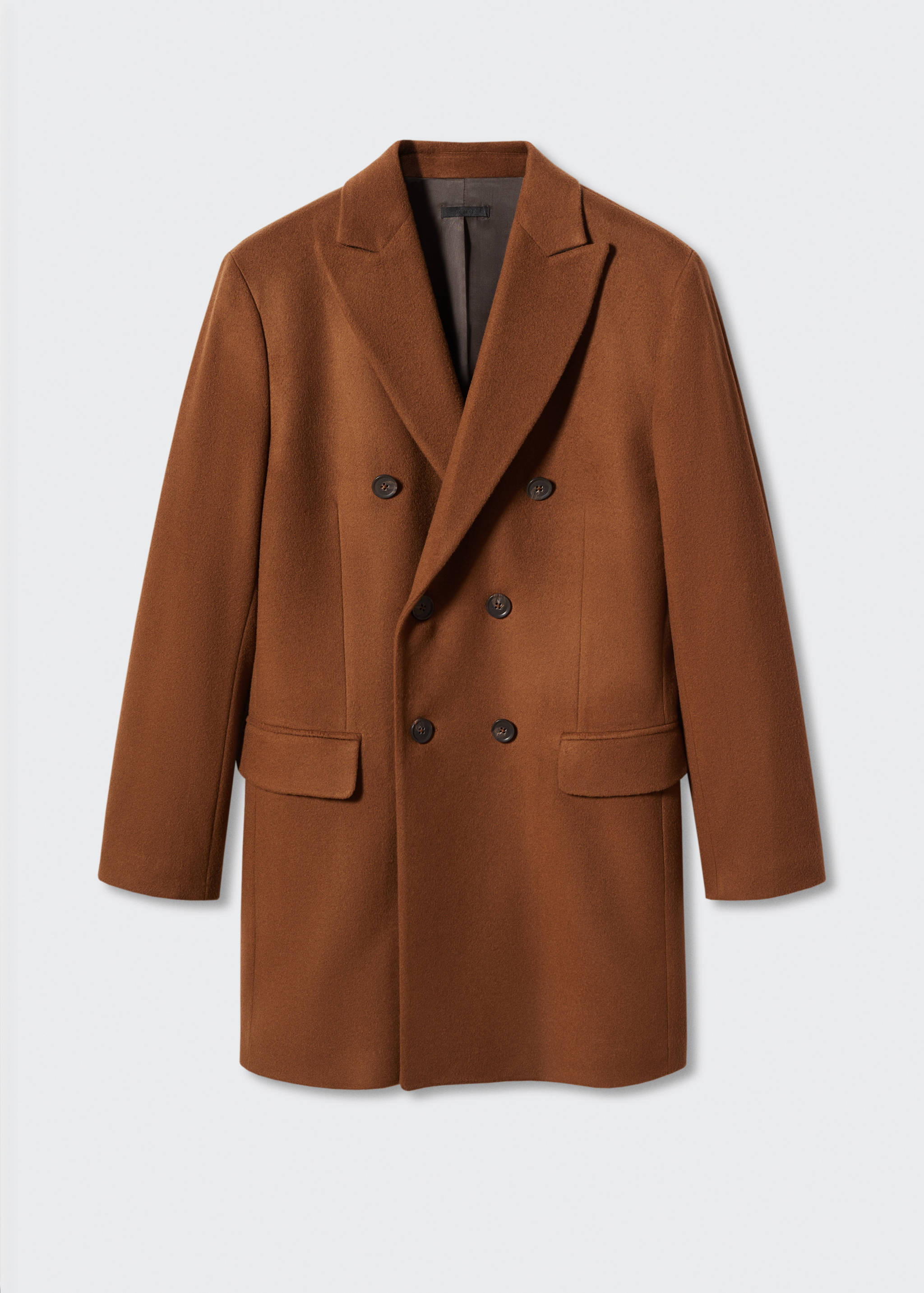 Wool double-breasted coat - Article without model