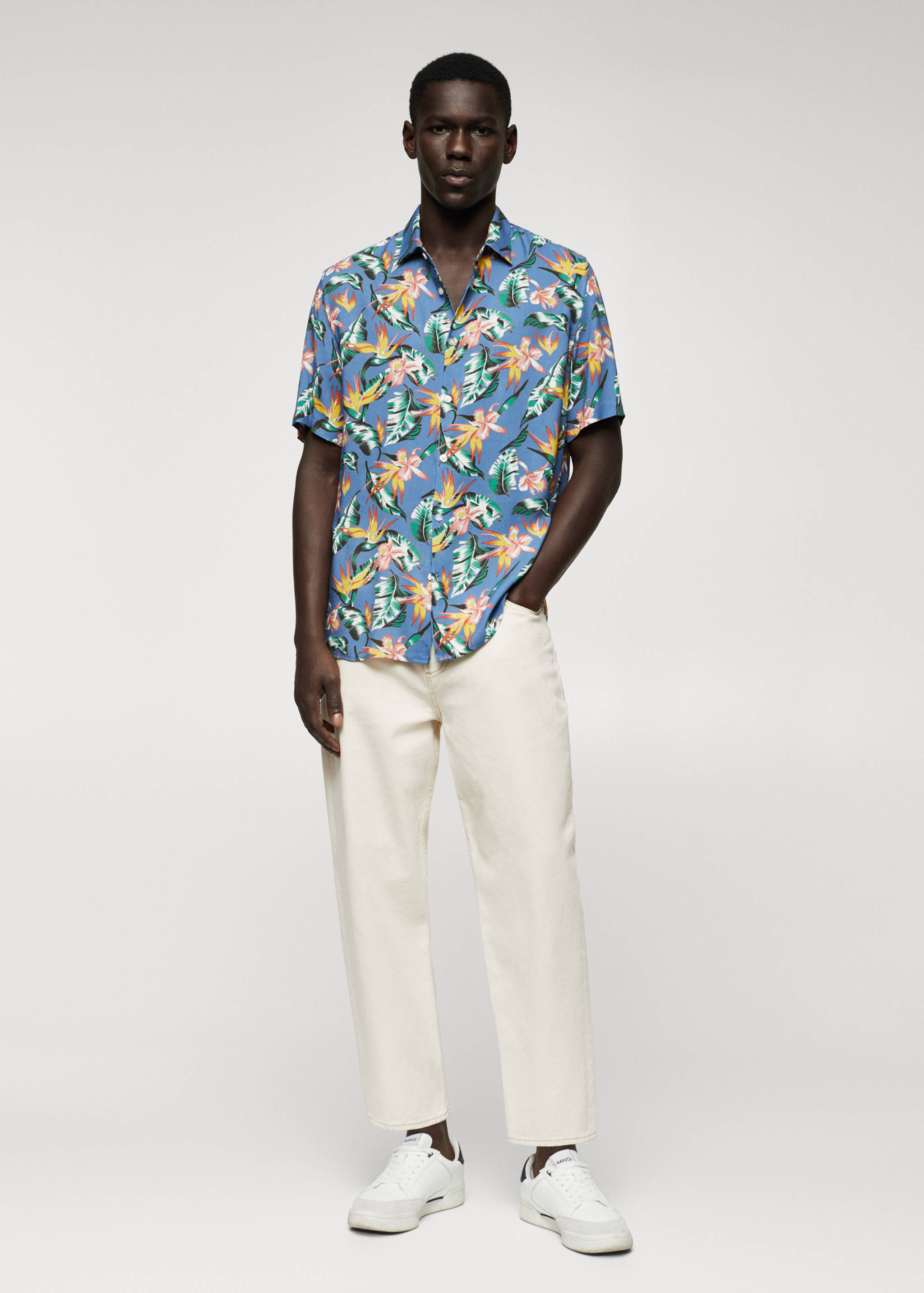 Chemise fluide hawaïenne - Plan général