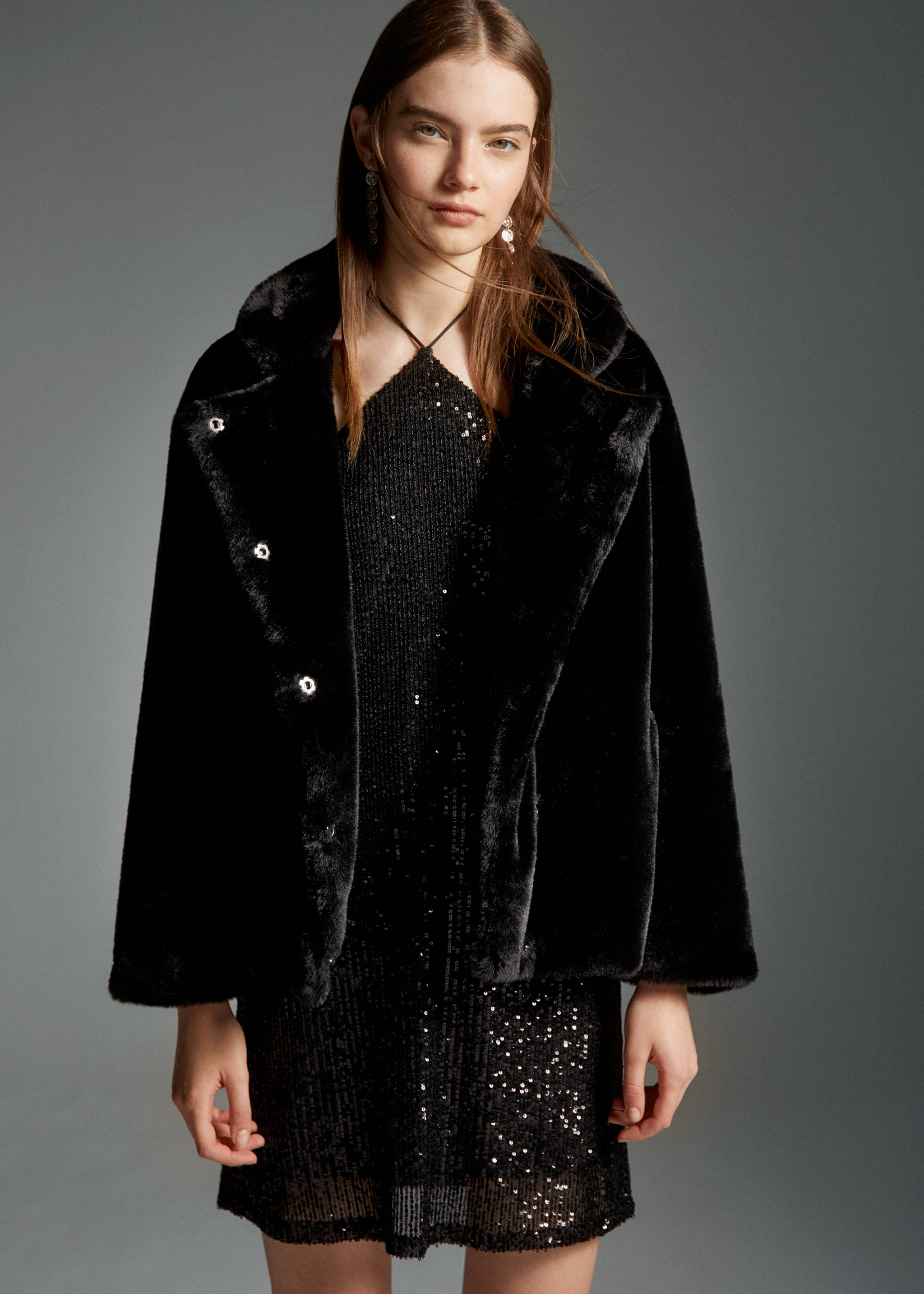 Fur-effect coat - Details of the article 5