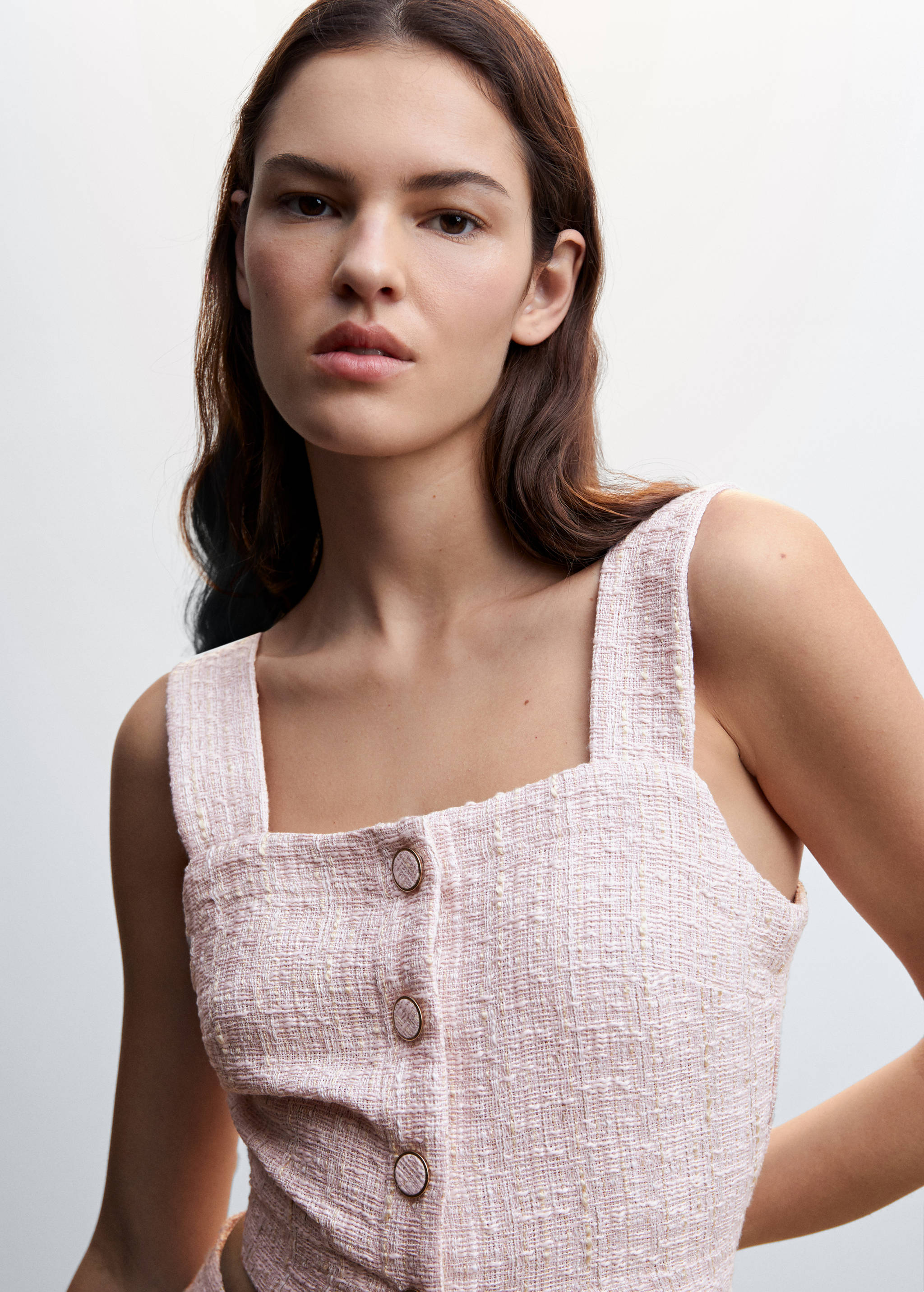 Top tweed boutons - Détail de l'article 1