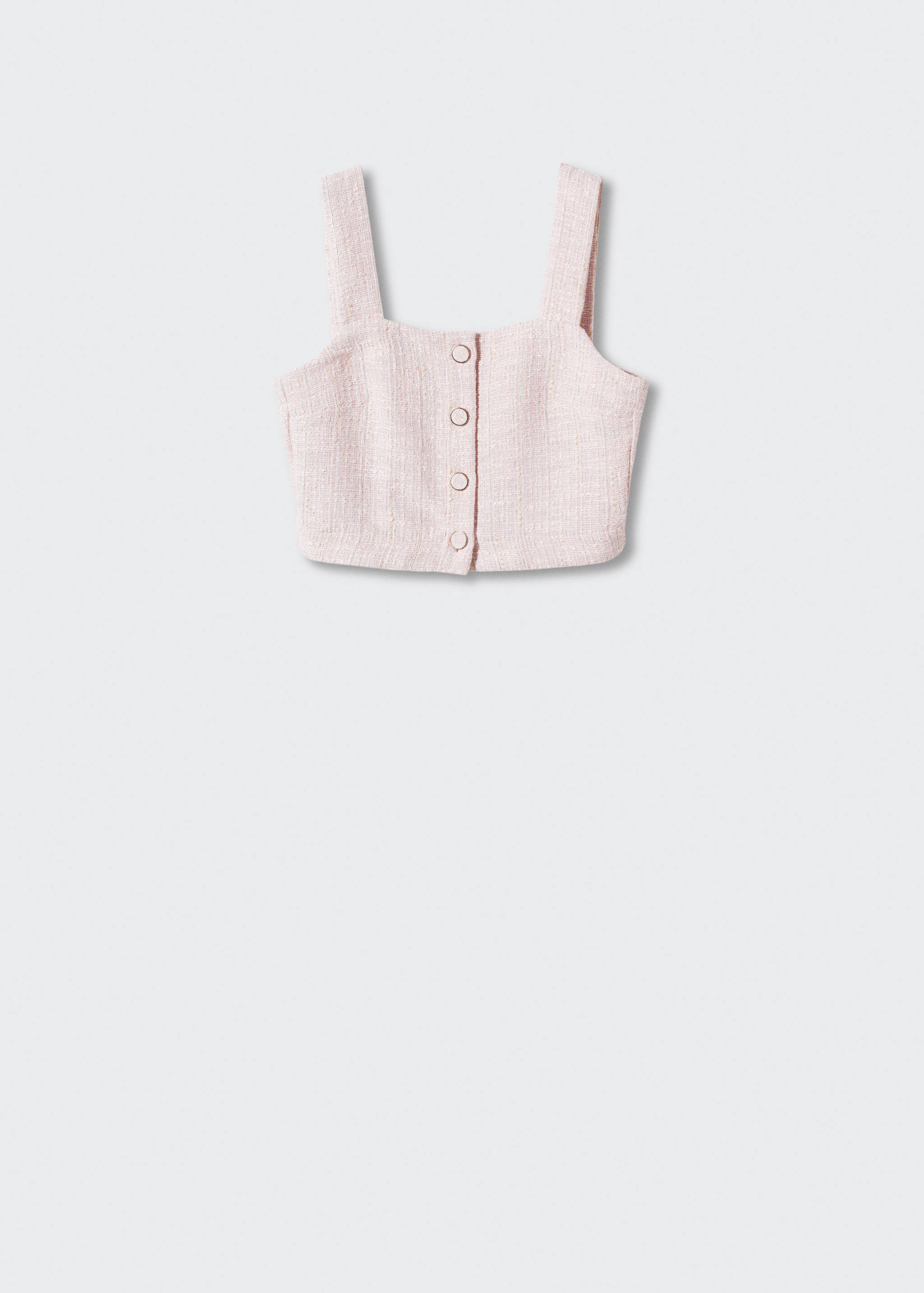 Top tweed boutons - Article sans modèle