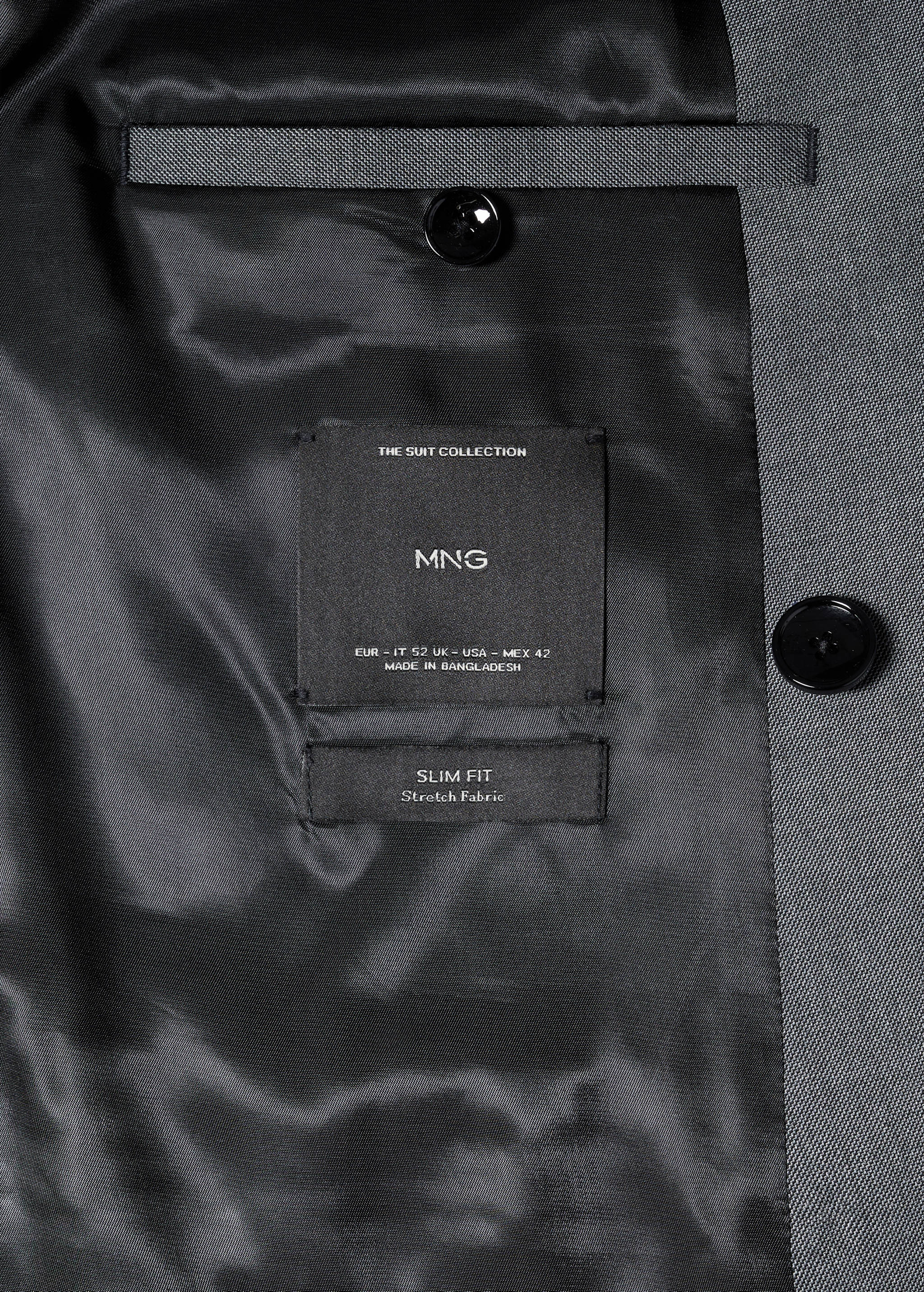 Slim fit double-breasted suit blazer - Details of the article 8