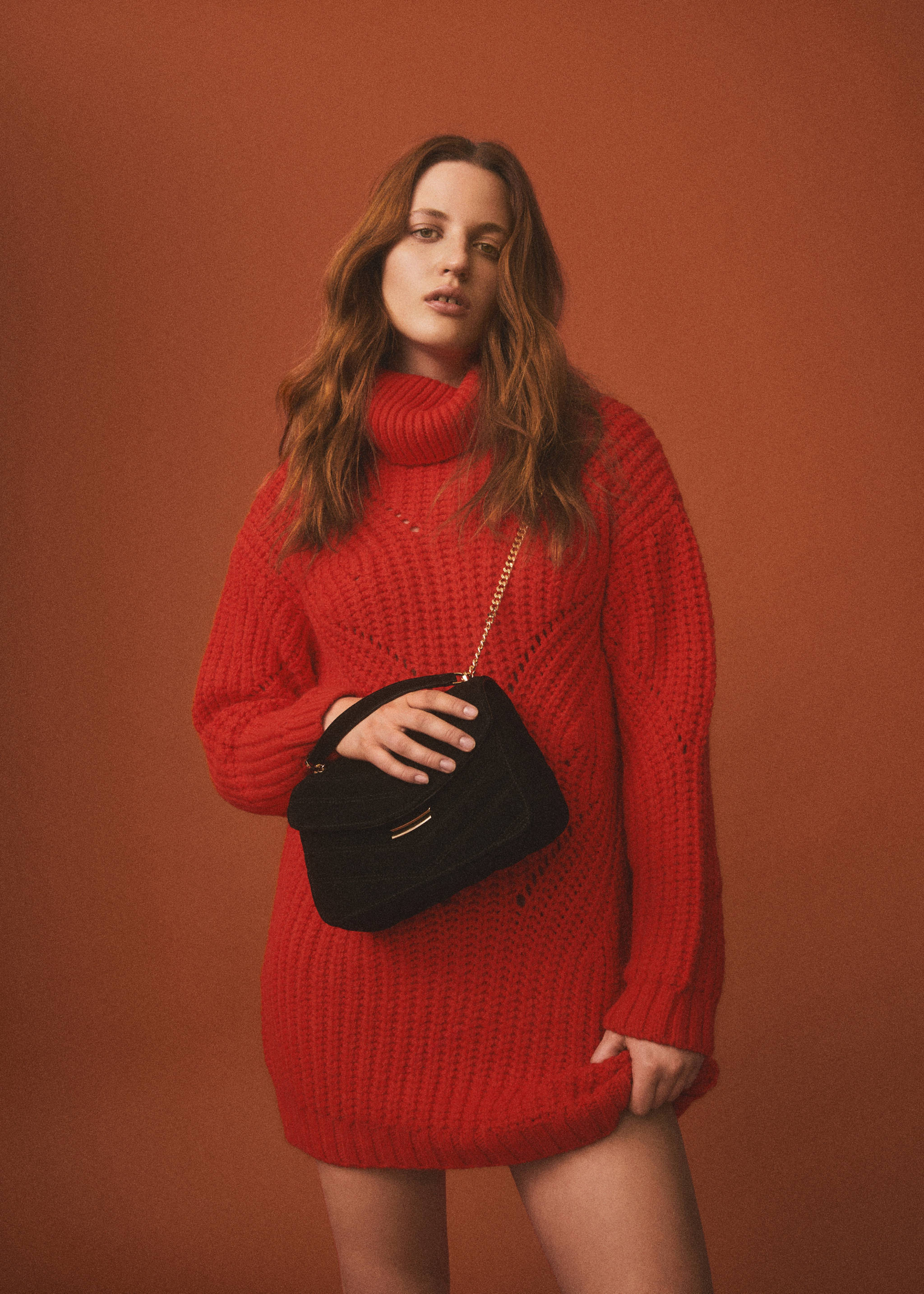 حقيبة جلدية بسلسلة - رؤية عامة