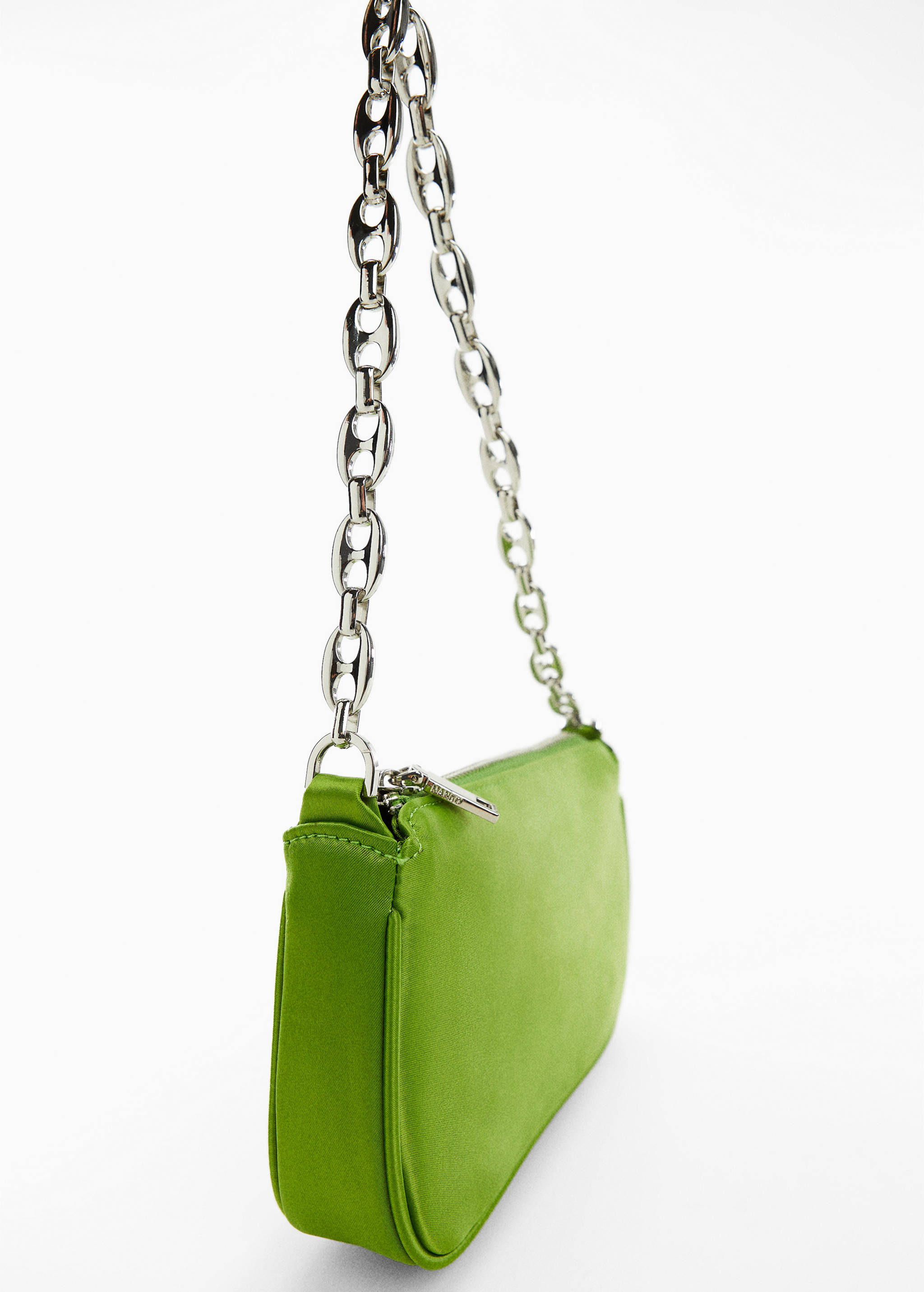 缎面链条手袋 - null