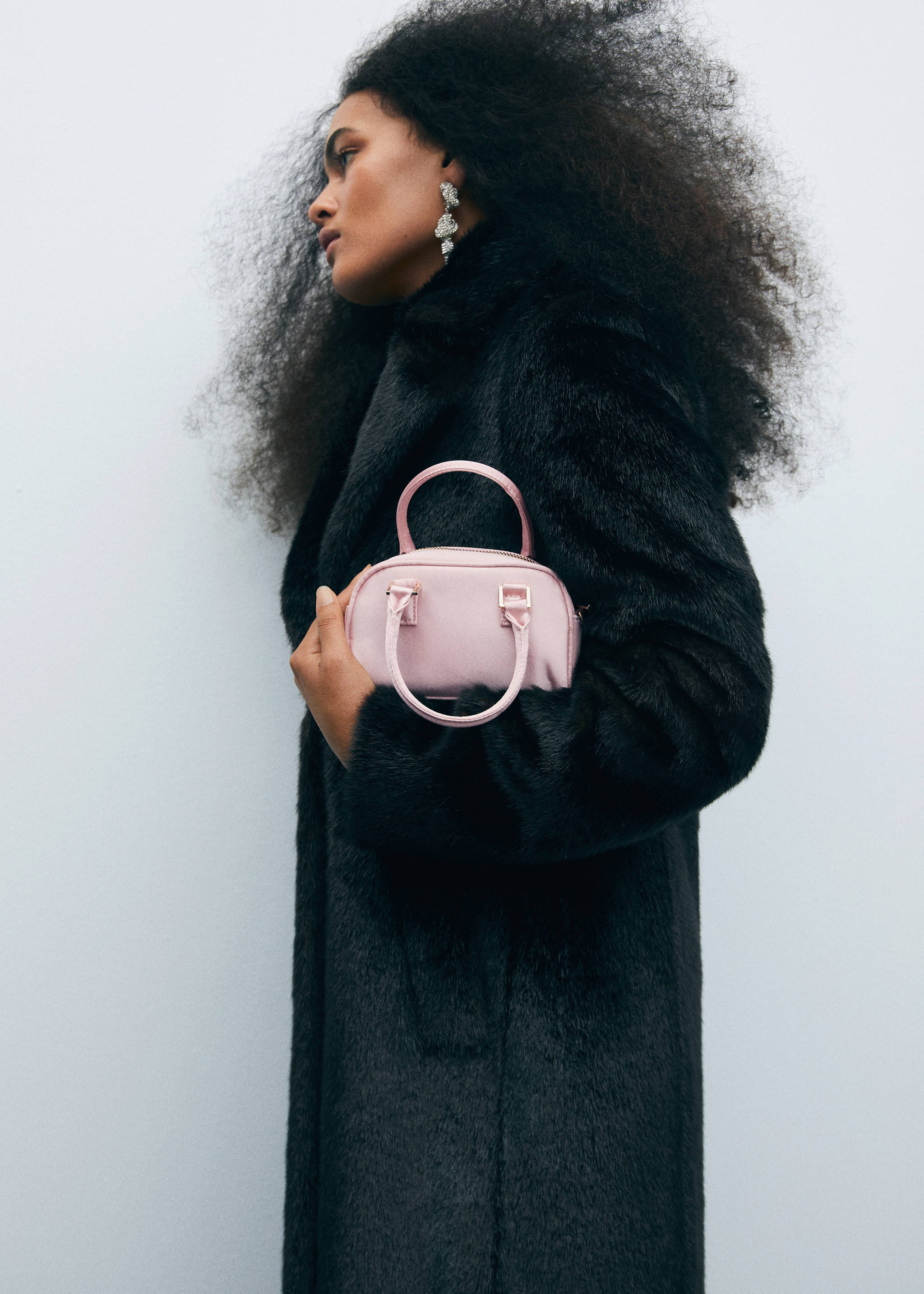 Satijnen tas met dubbel handvat - Overzichtstekening