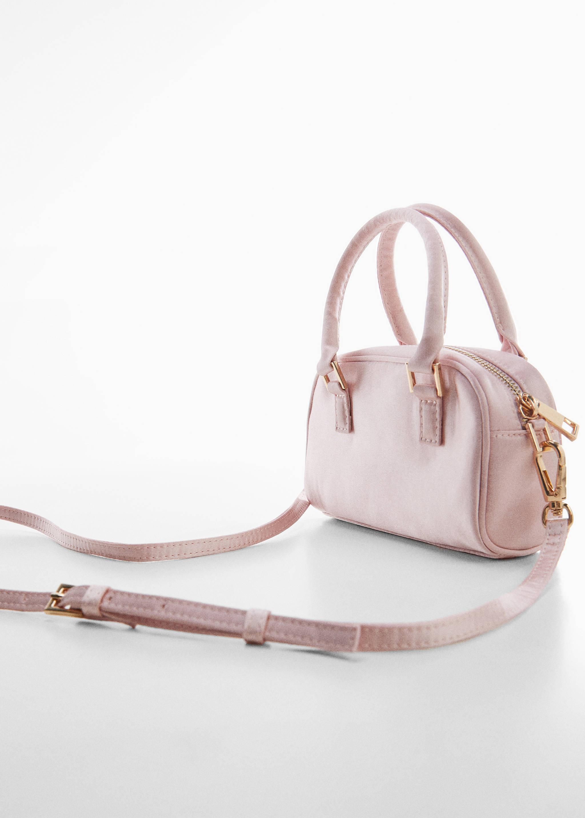 Satijnen tas met dubbel handvat - Middenvlak