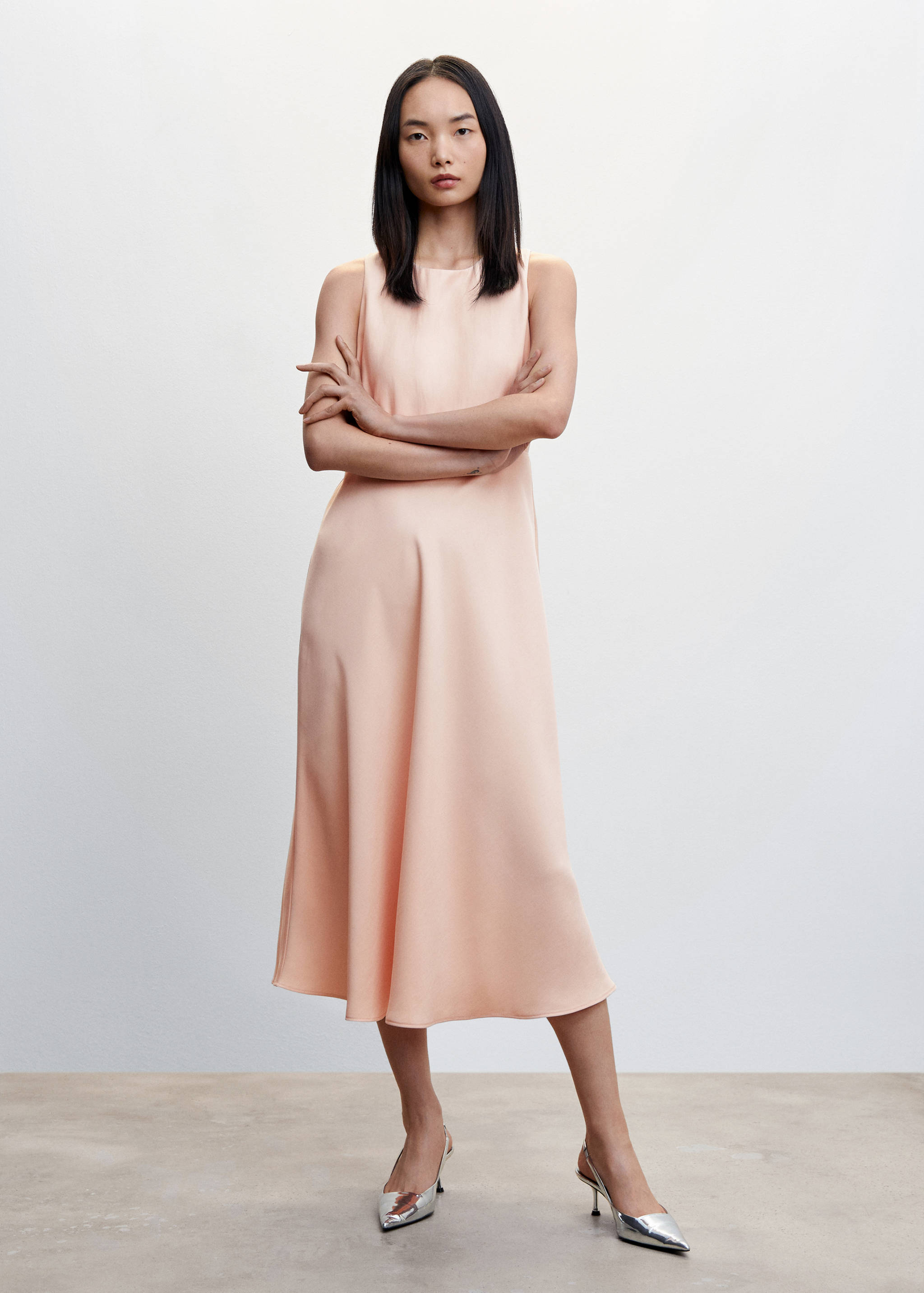 Flowy midi dress - General plane