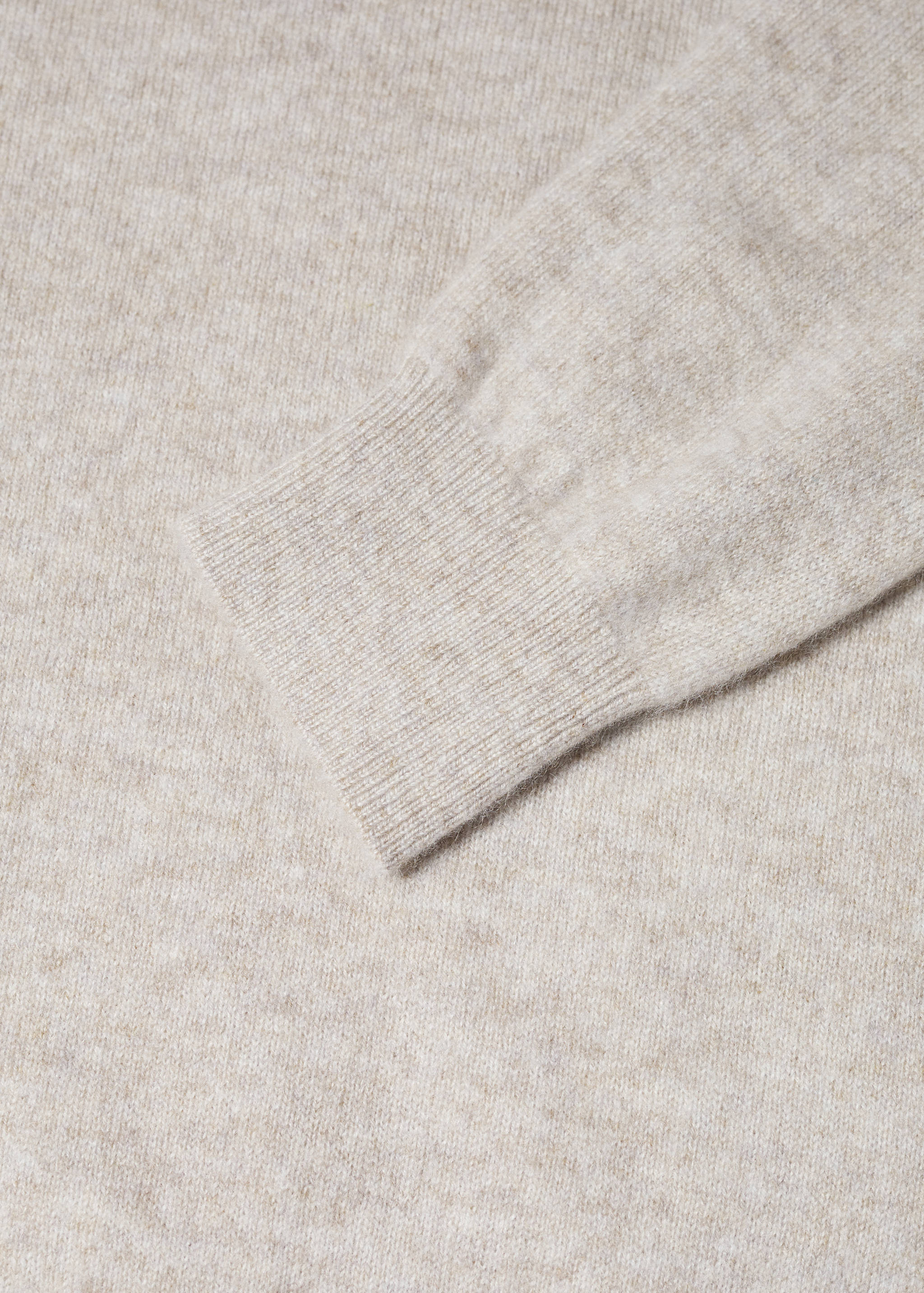 100%羊绒圆领毛衣 - null