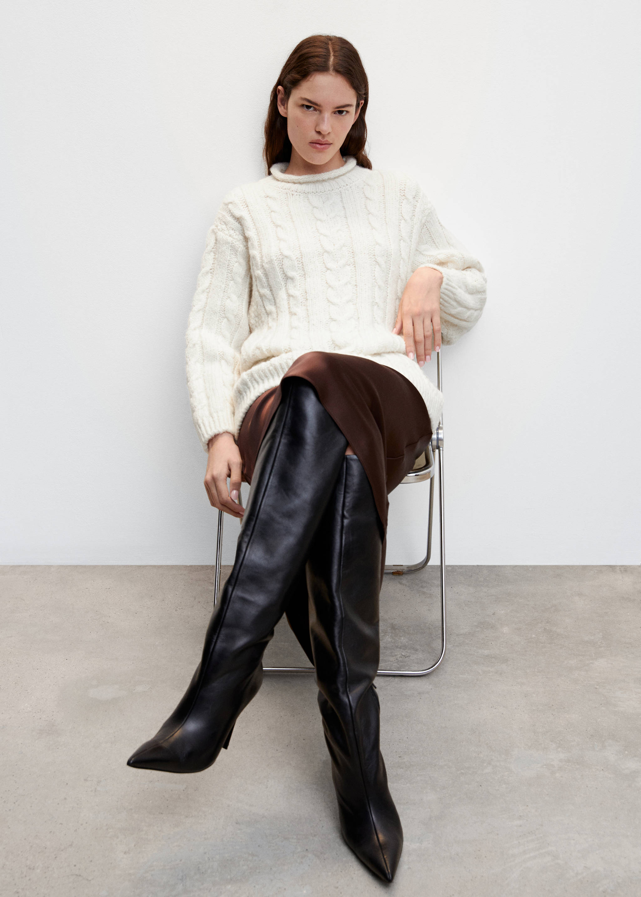 Braided wool sweater - Details of the article 6