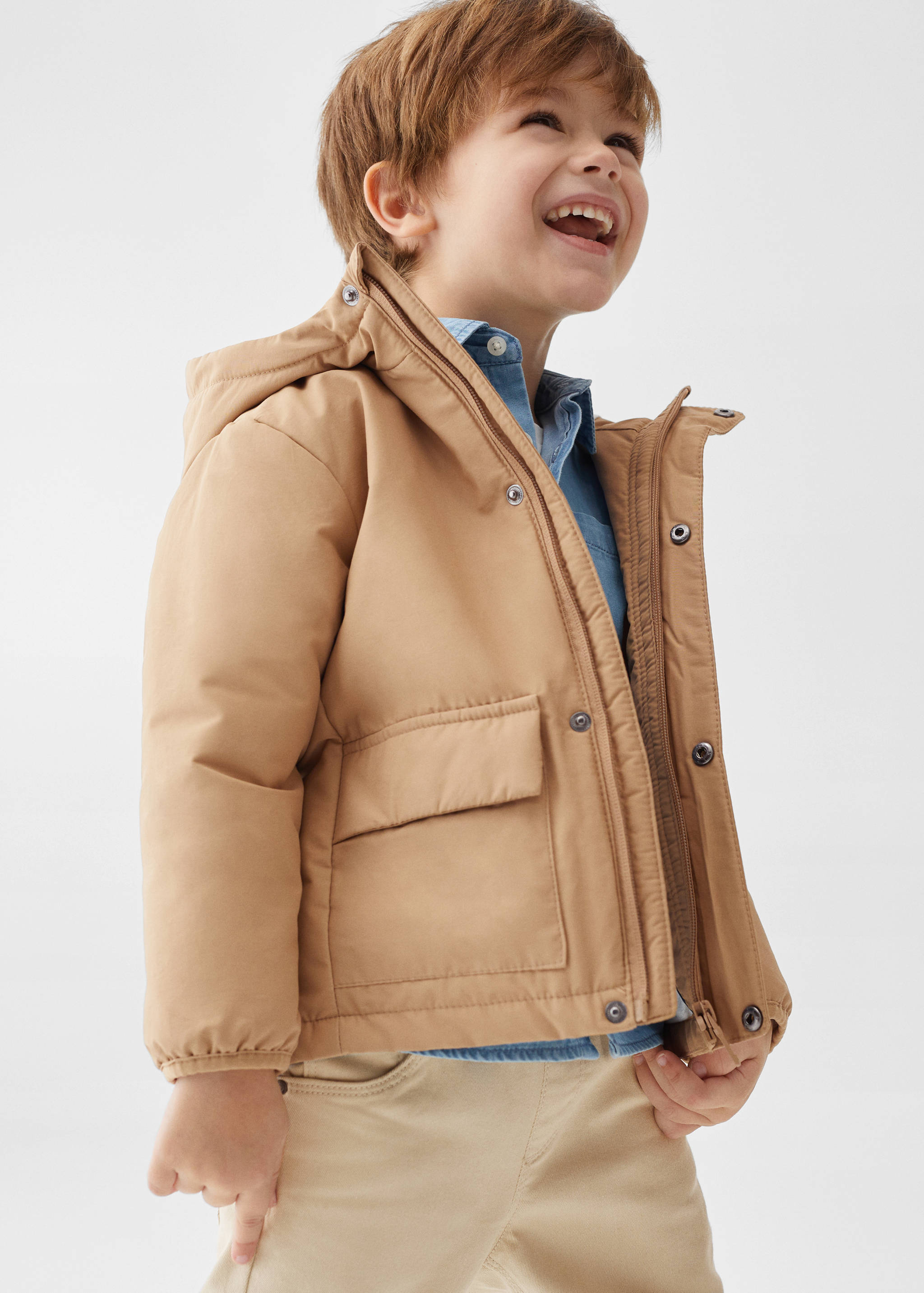 Pockets hooded coat - Details of the article 4