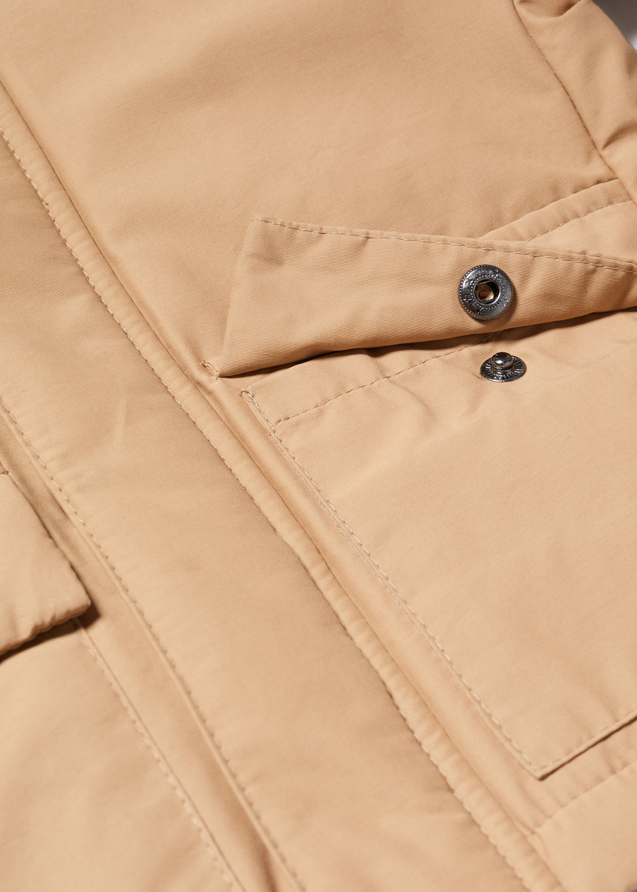 Pockets hooded coat - Details of the article 0