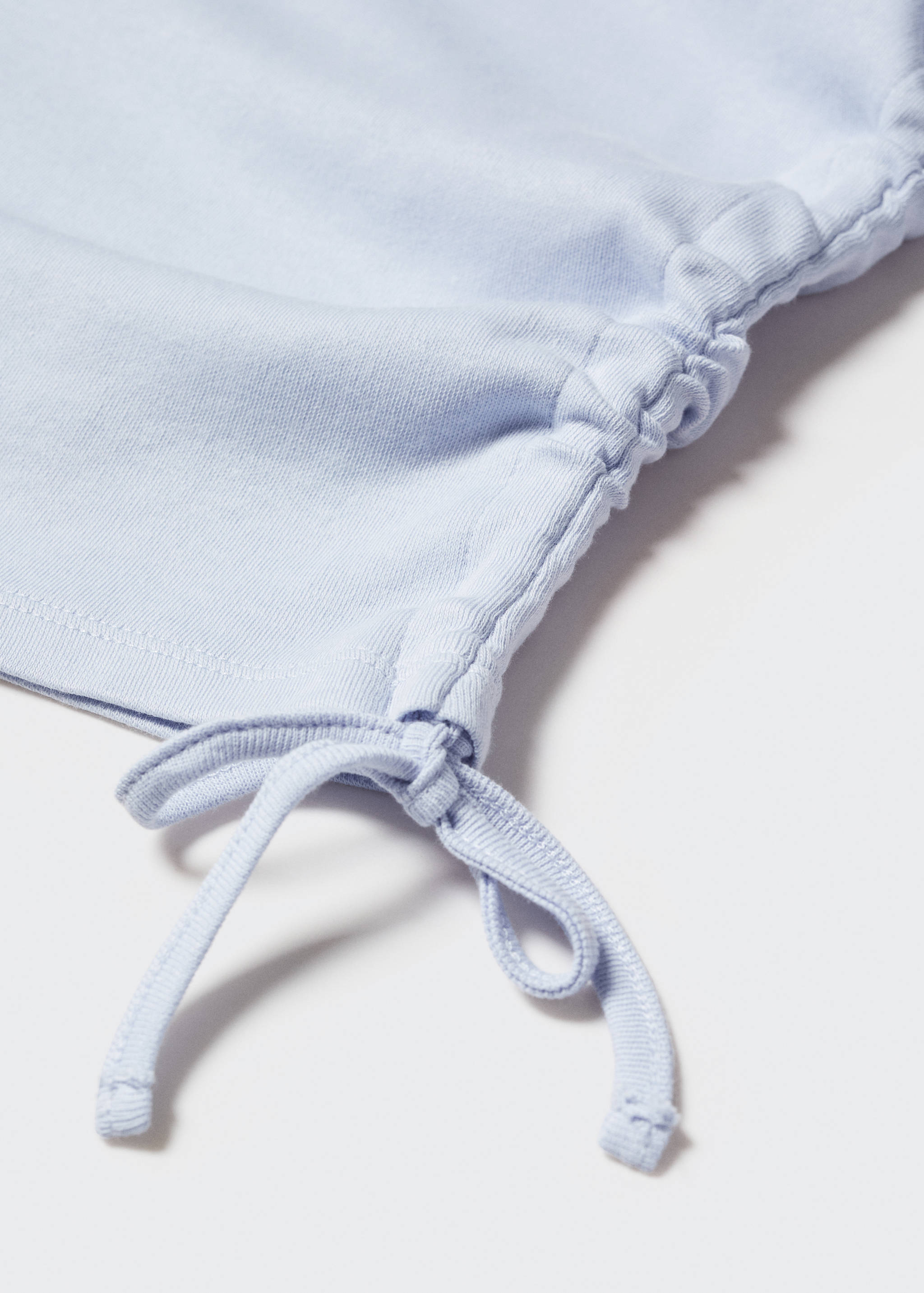 Ruched detail knitted t-shirt - Details of the article 8