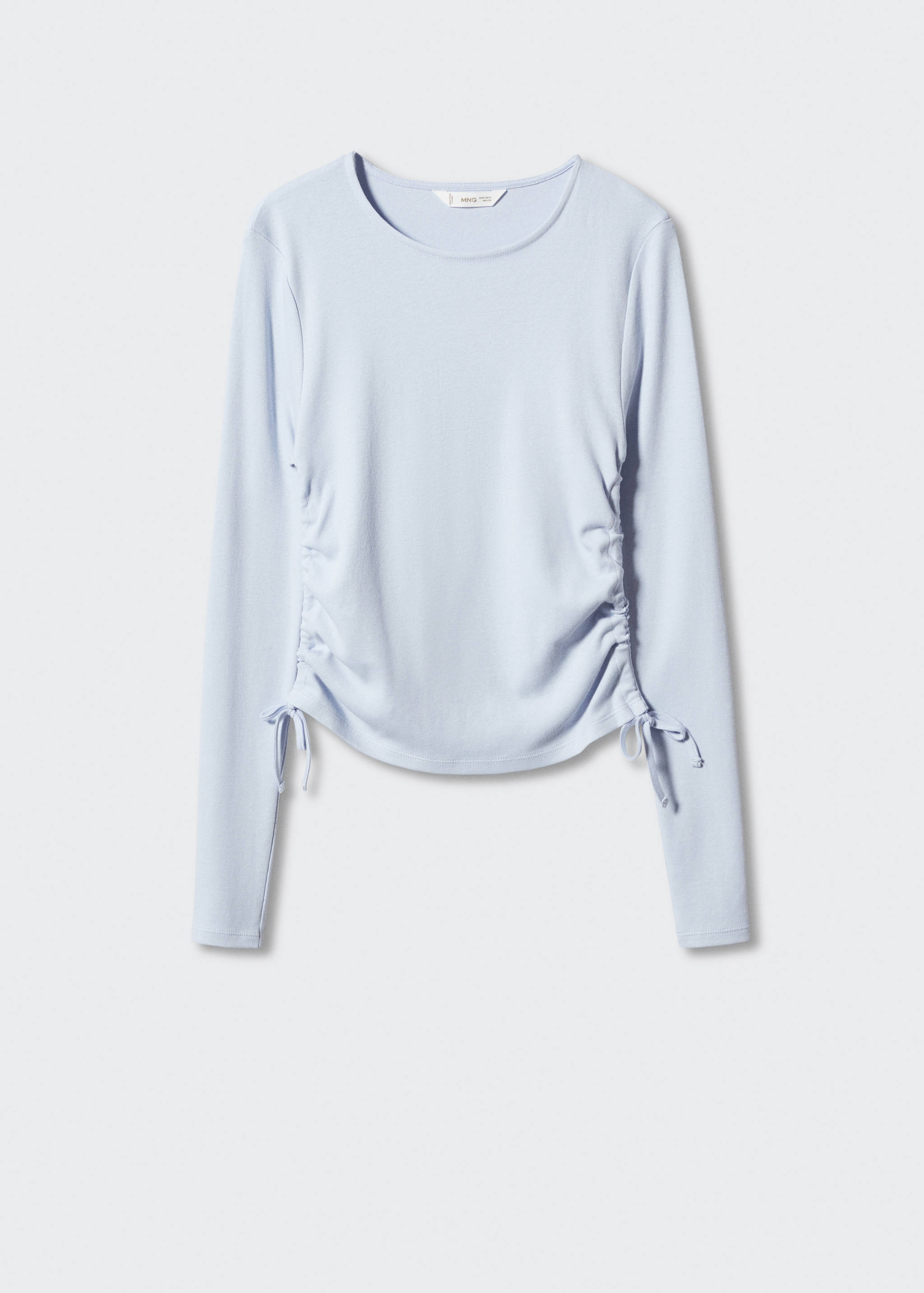 Ruched detail knitted t-shirt - Article without model