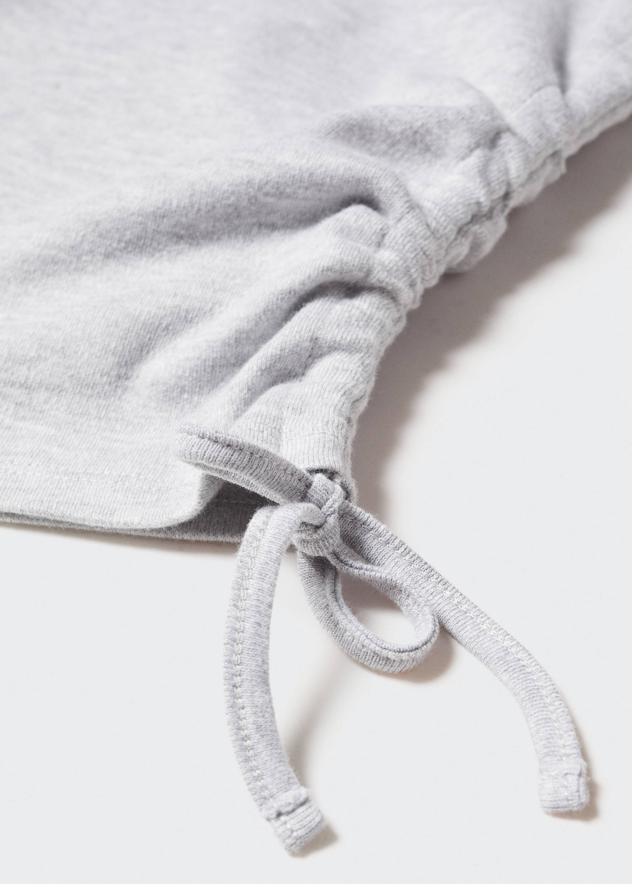 Ruched detail knitted t-shirt - Details of the article 8