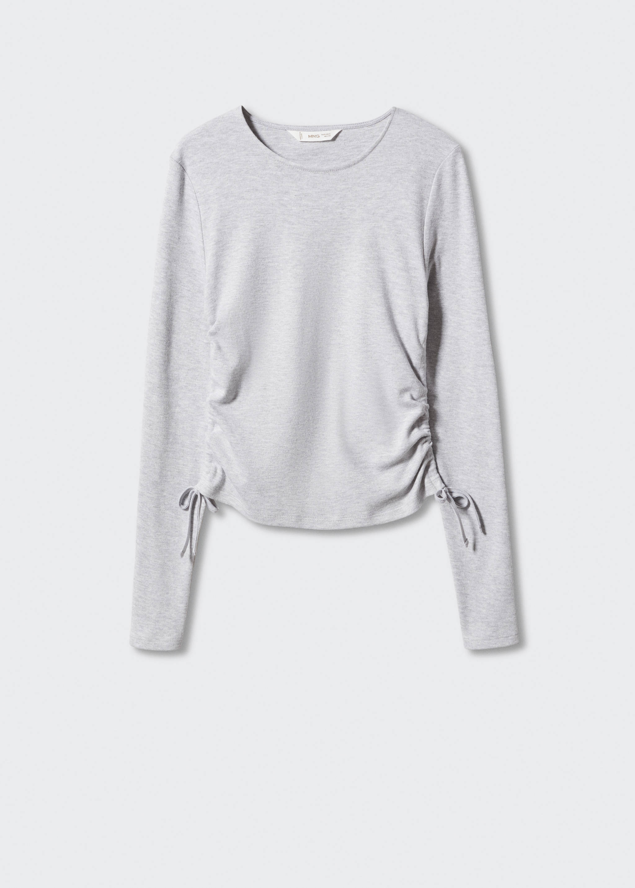 Ruched detail knitted t-shirt - Article without model