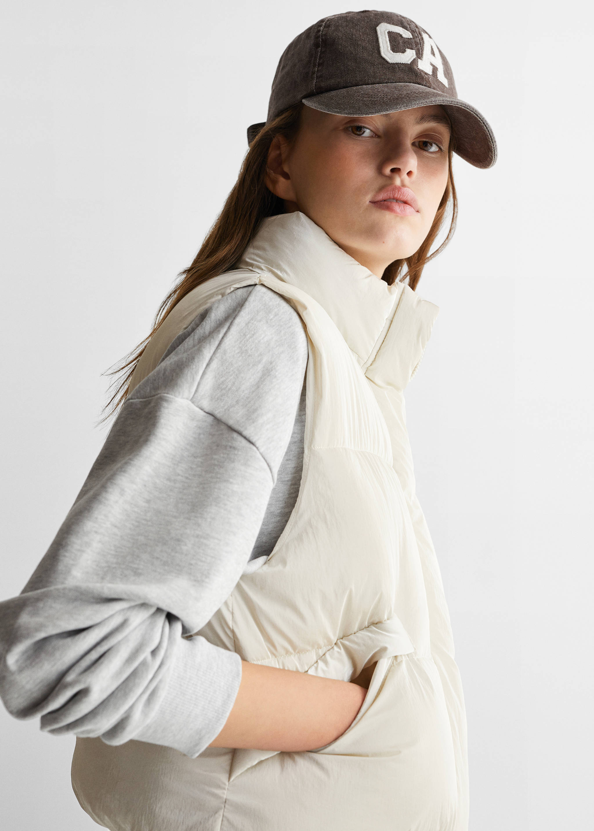 Shiny quilted gilet - Details of the article 1