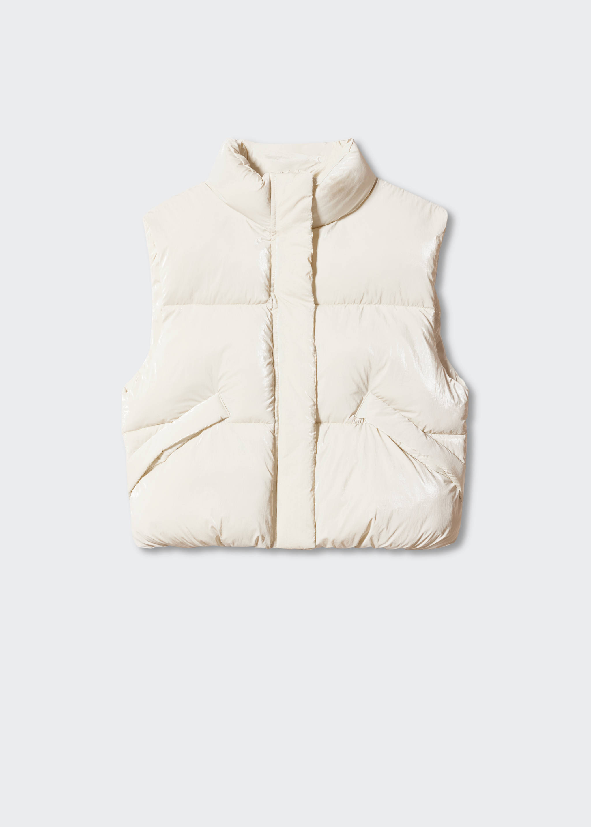 Shiny quilted gilet - Article without model