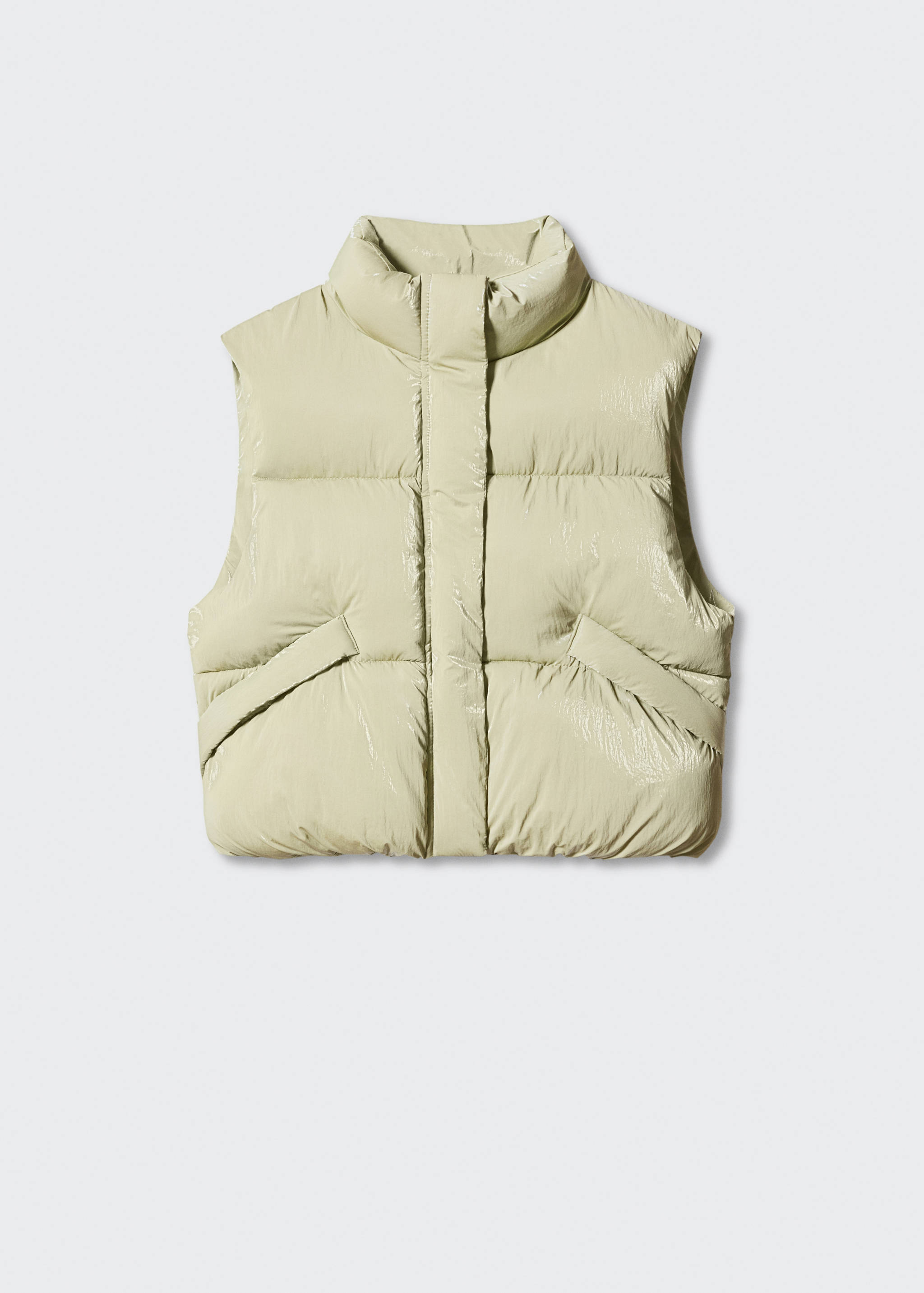Shiny quilted gilet - Article without model