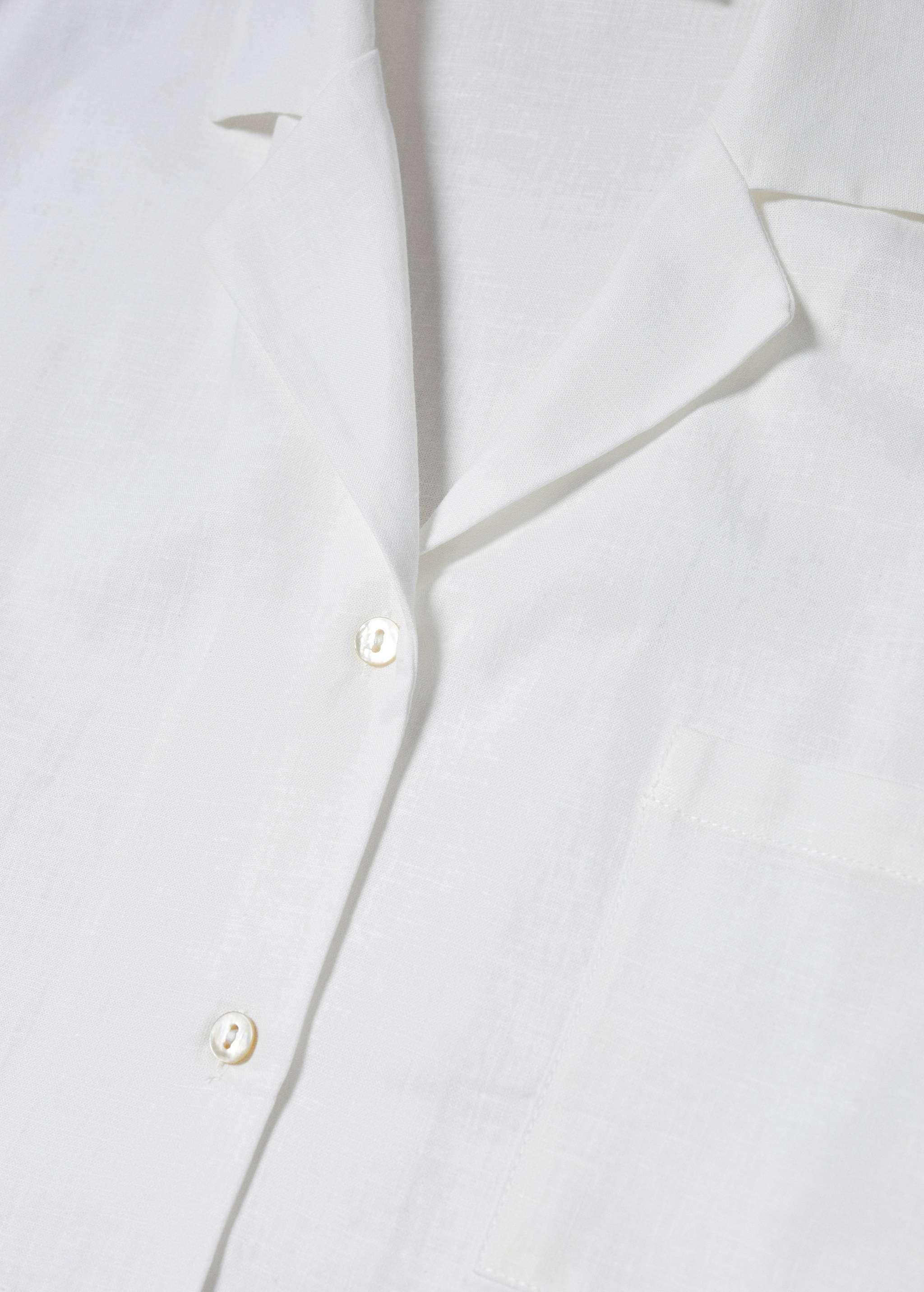 Linen pyjama shirt - Details of the article 8