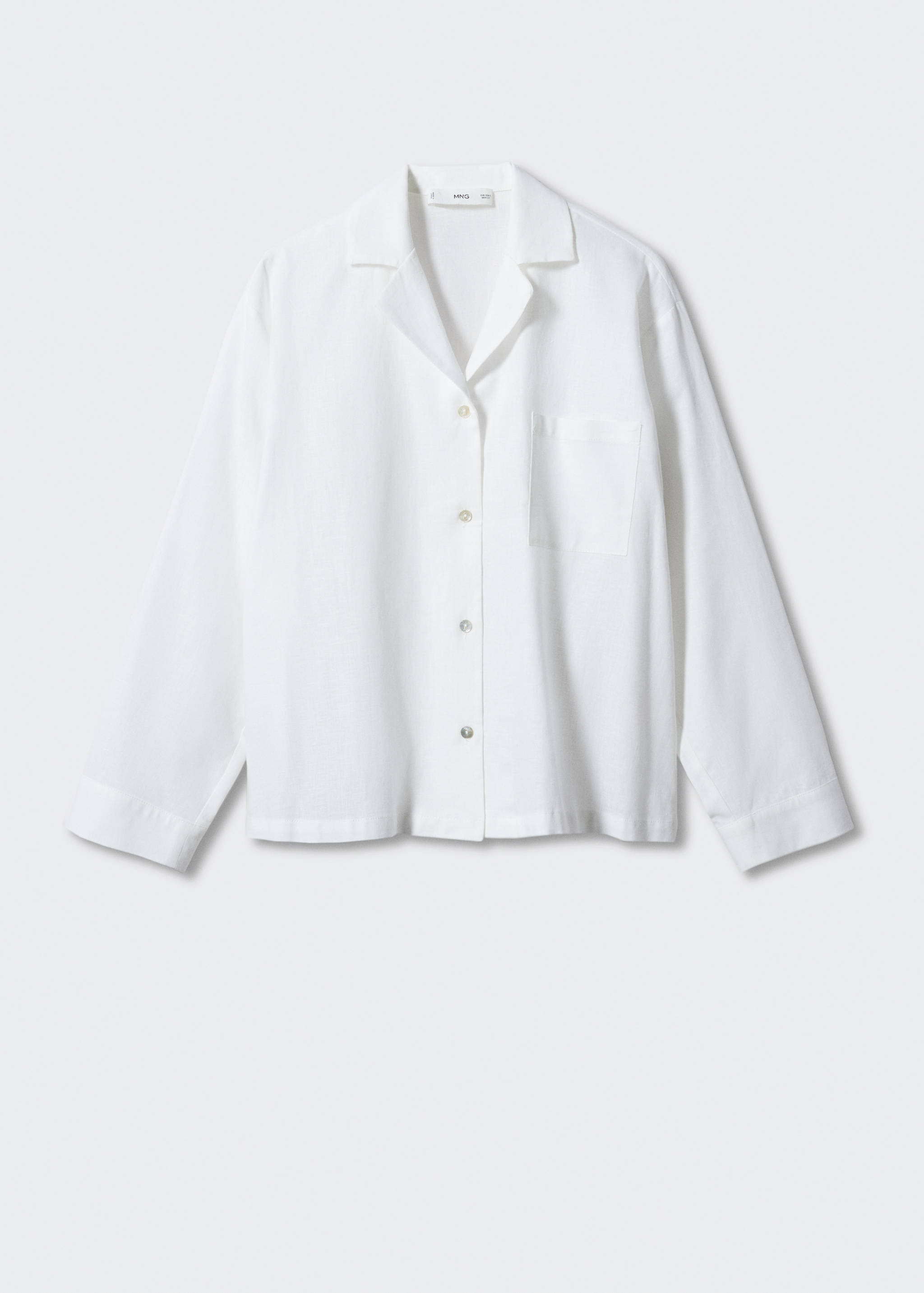 Linen pyjama shirt - Article without model