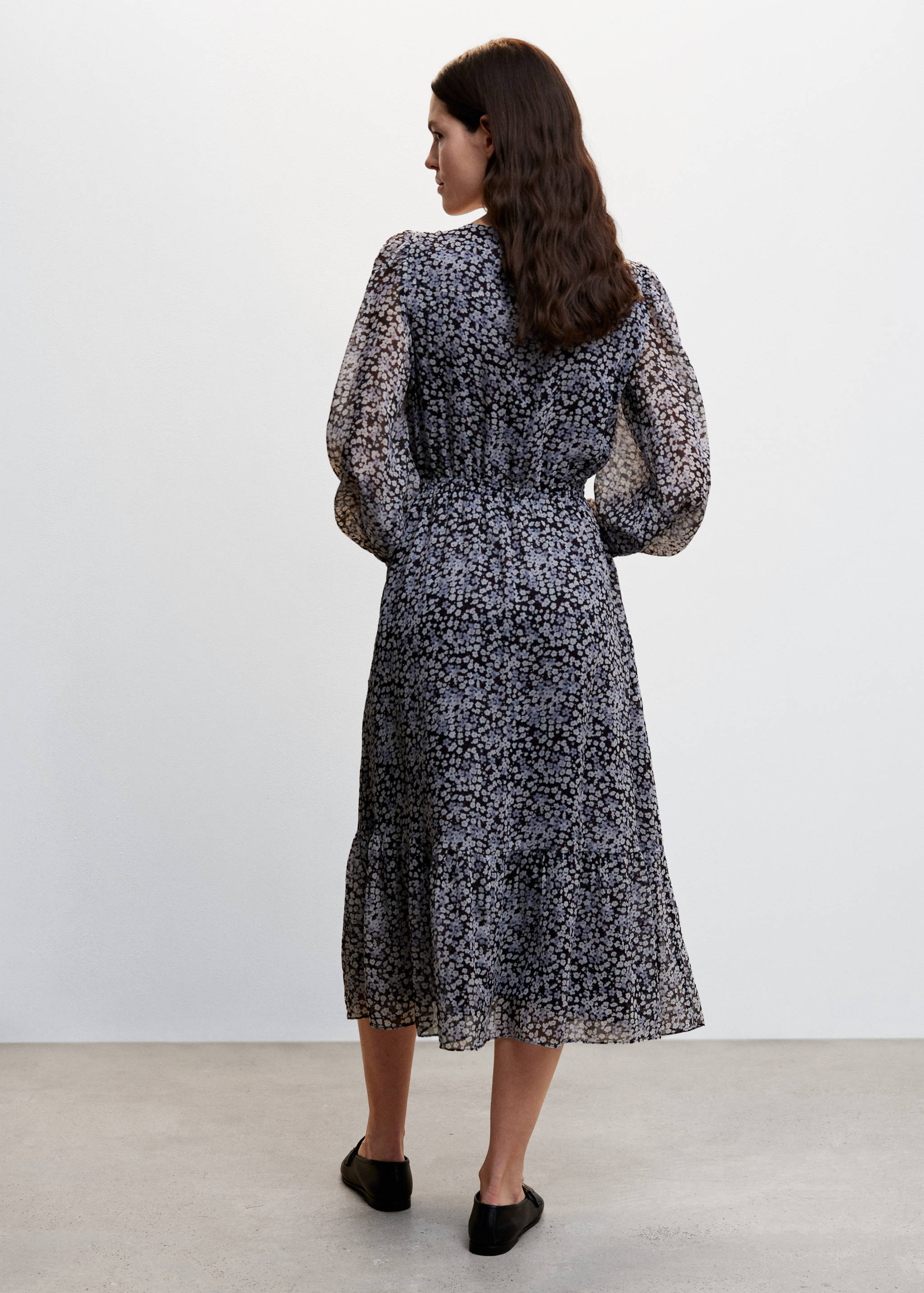 Robe à imprimé fleurs - Verso de l’article