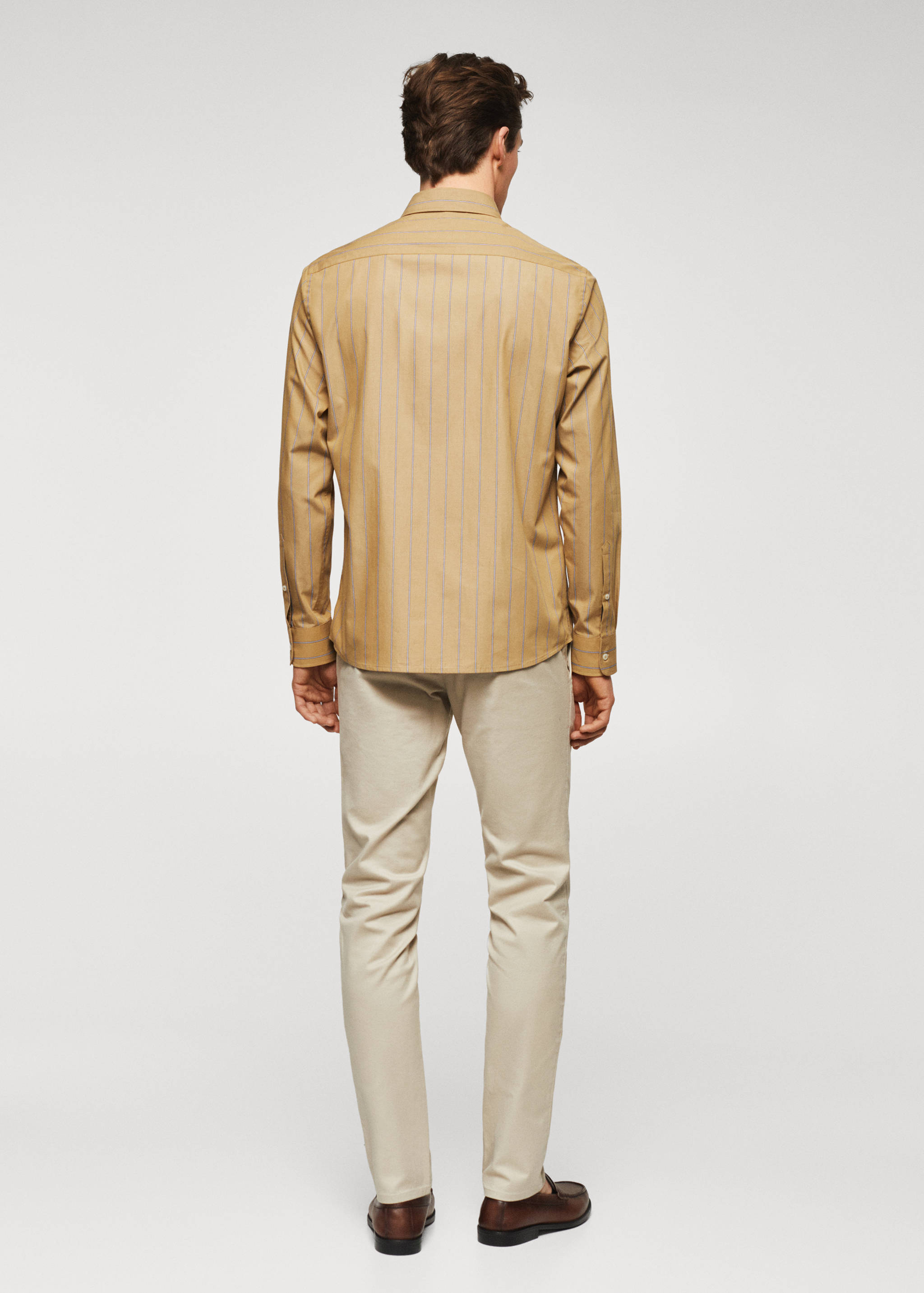 Chemise habillée coton rayures - Verso de l’article
